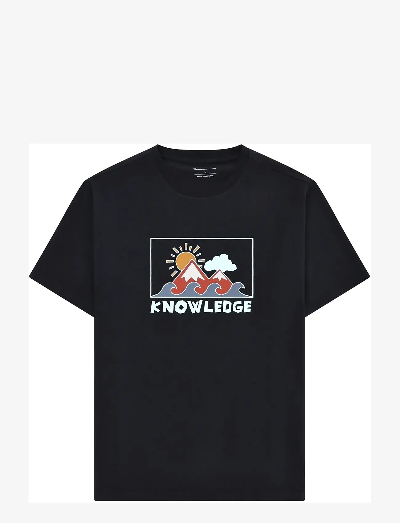Knowledge Cotton Apparel - Front print t-shirt - lühikeste varrukatega t-särgid - night sky - 0