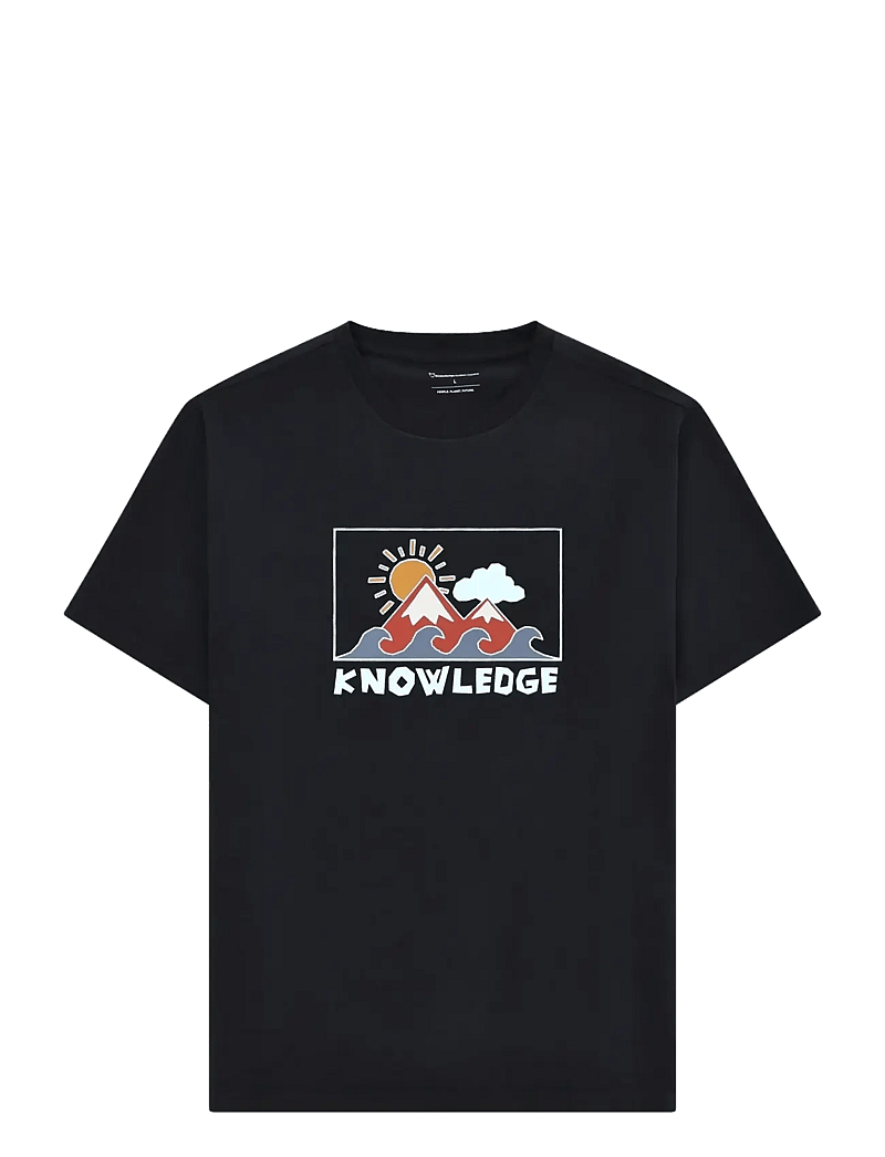 Knowledge Cotton Apparel - Front print t-shirt - lühikeste varrukatega t-särgid - night sky - 0