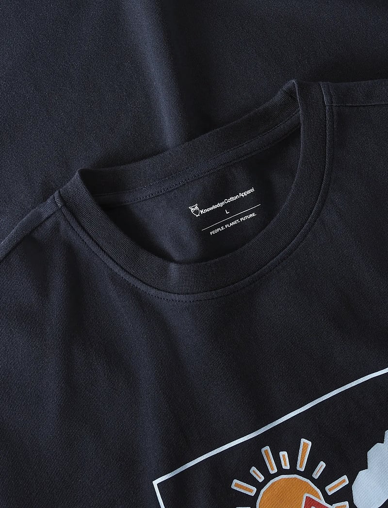Knowledge Cotton Apparel - Front print t-shirt - lühikeste varrukatega t-särgid - night sky - 2