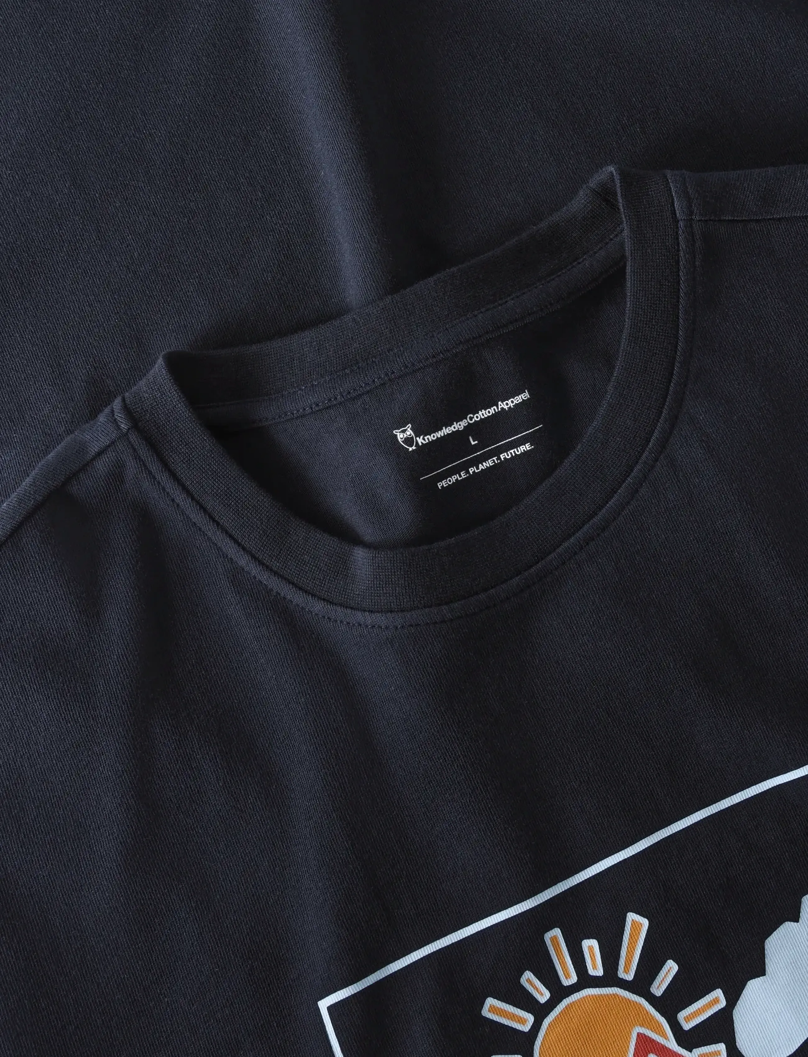 Knowledge Cotton Apparel - Front print t-shirt - kurzärmelig - night sky - 2