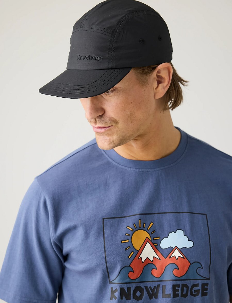 Knowledge Cotton Apparel - Front print t-shirt - kurzärmelig - vintage indigo - 3