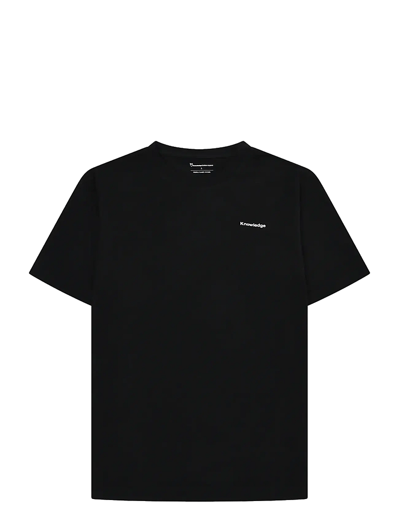 Knowledge Cotton Apparel - Back print t-shirt - black jet - 0