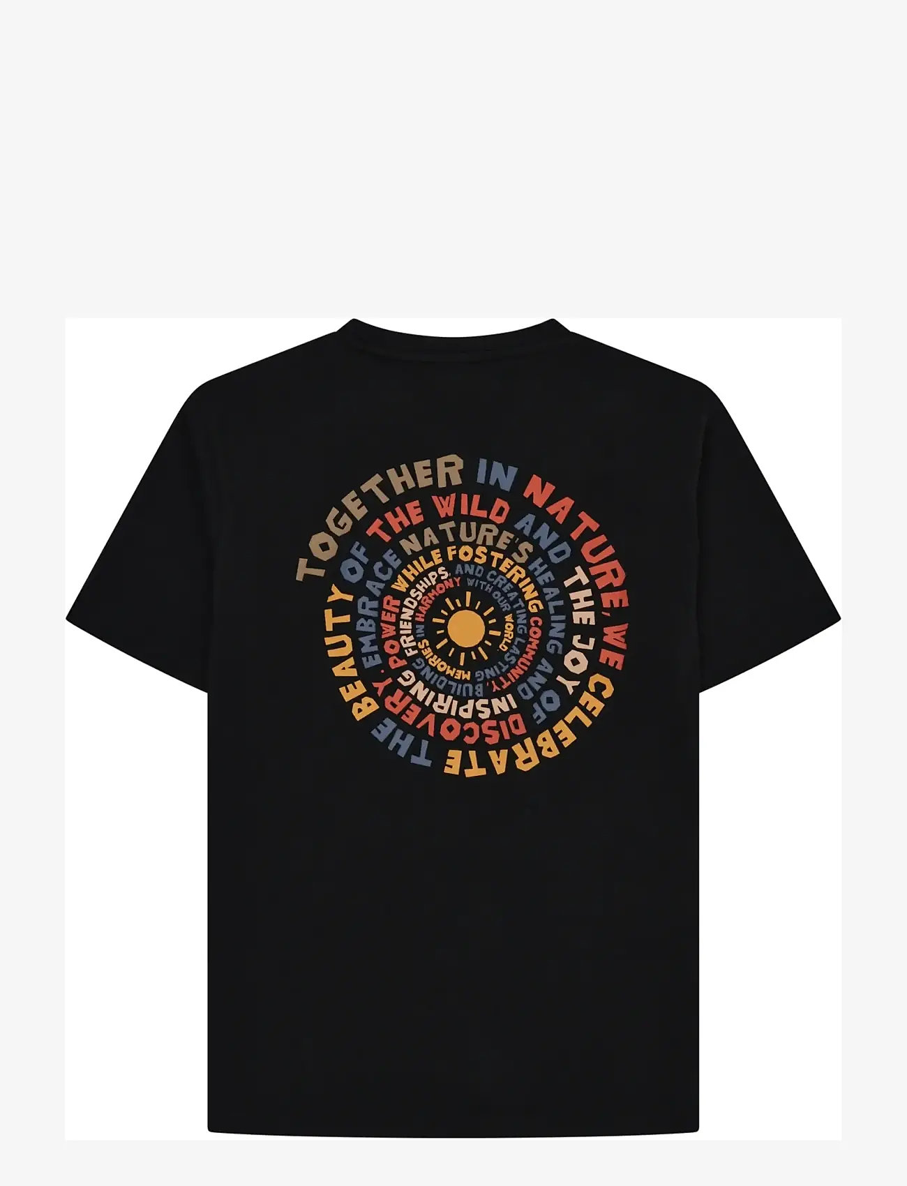 Knowledge Cotton Apparel - Back print t-shirt - black jet - 1