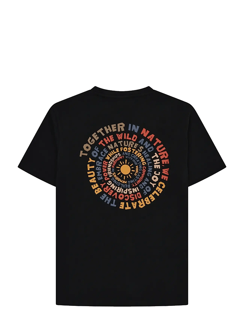 Knowledge Cotton Apparel - Back print t-shirt - black jet - 1