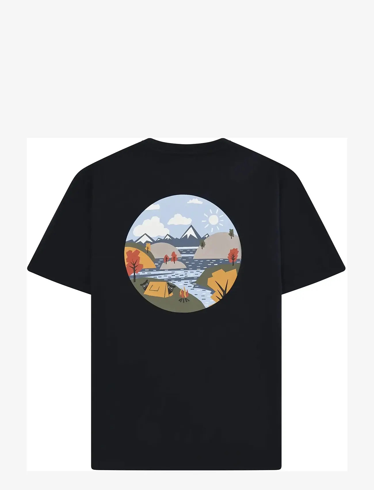 Knowledge Cotton Apparel - Back print t-shirt - kurzärmelig - night sky - 1