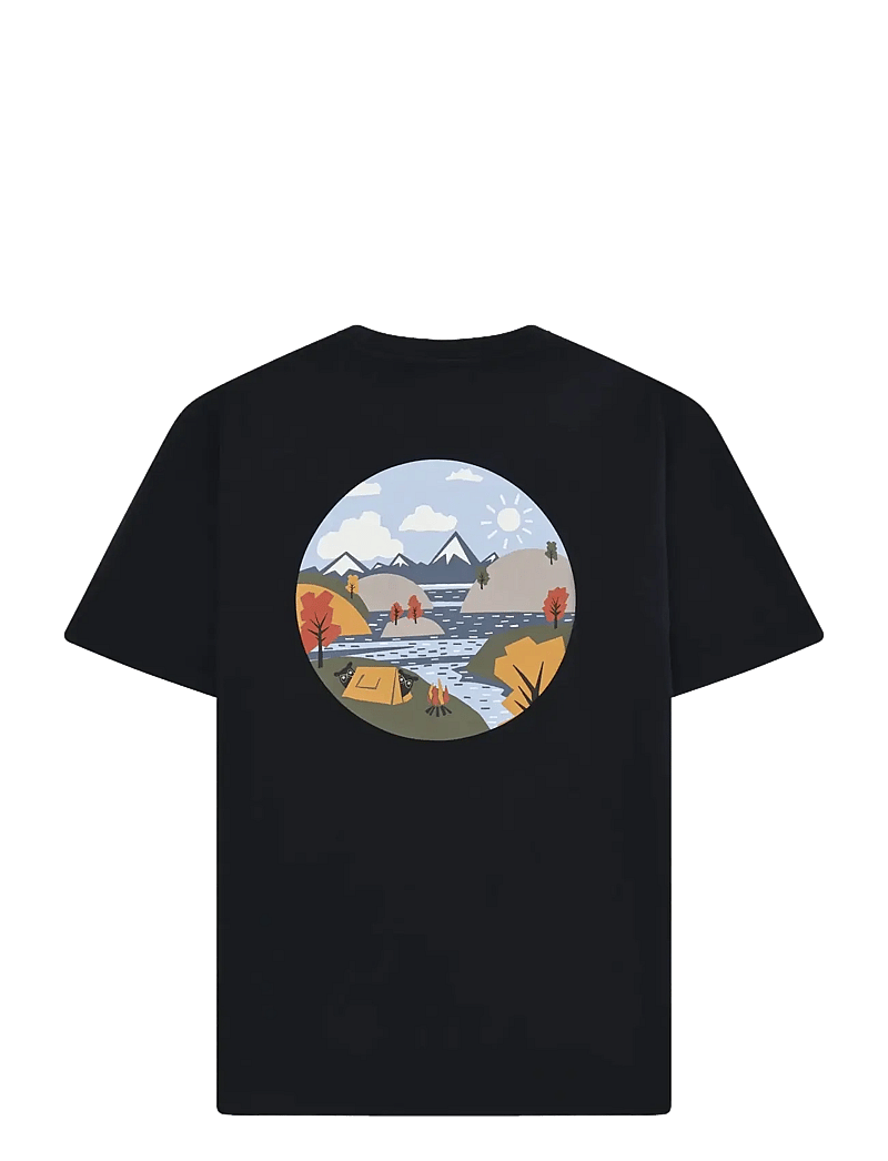 Knowledge Cotton Apparel - Back print t-shirt - kurzärmelig - night sky - 1