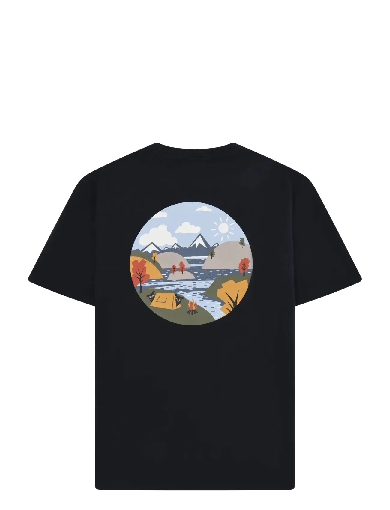 Knowledge Cotton Apparel - Back print t-shirt - kurzärmelig - night sky - 2