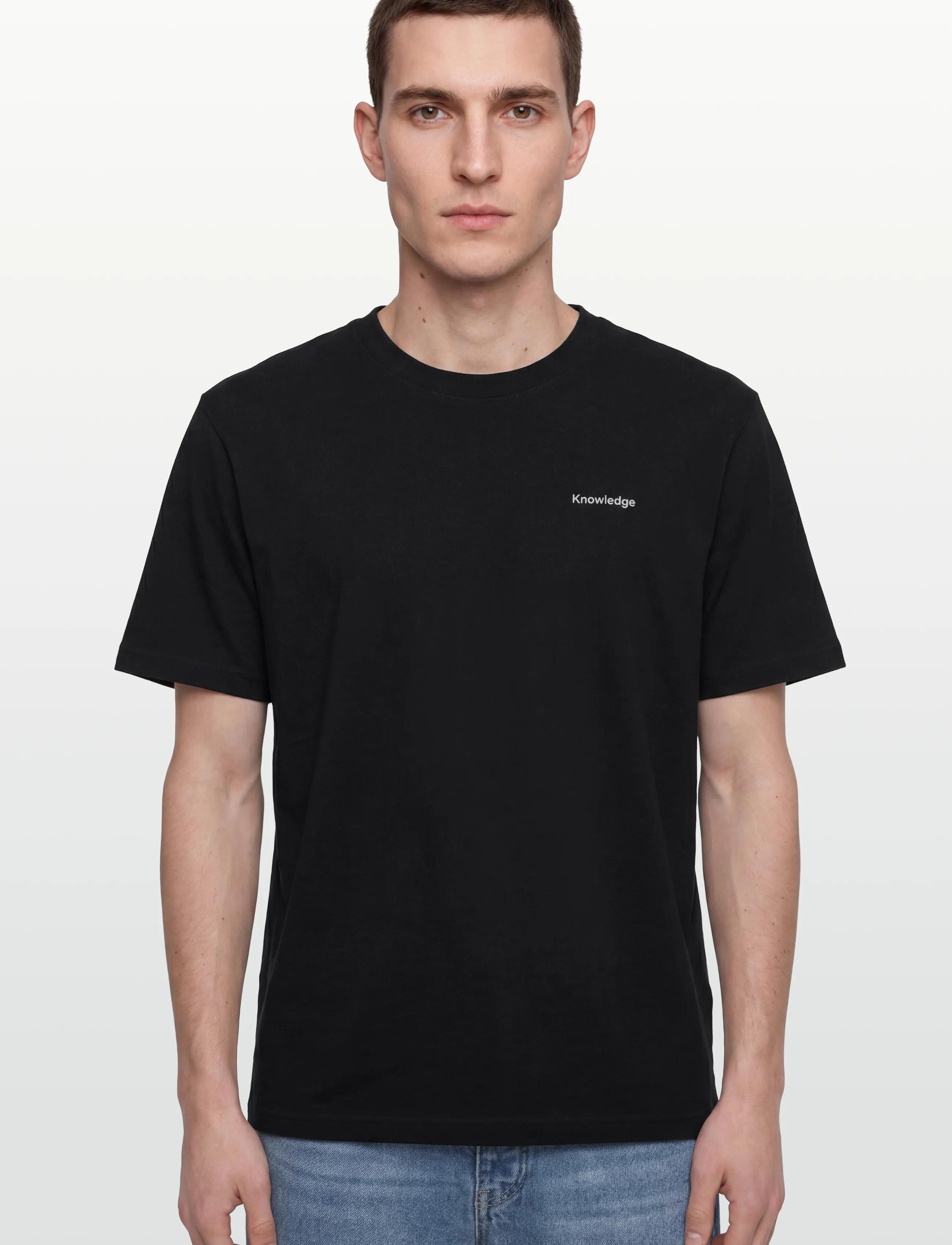 Knowledge Cotton Apparel Back Print T-Shirt herr – bild 2