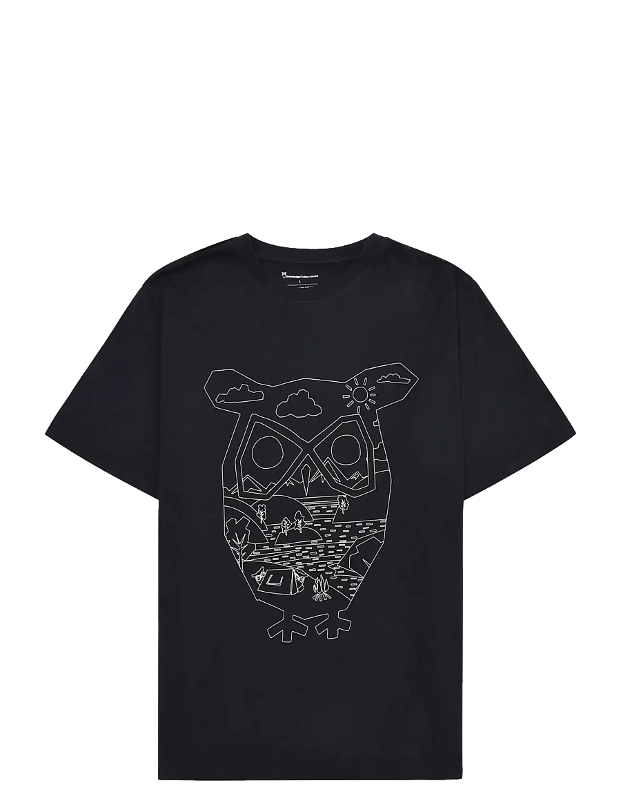 Knowledge Cotton Apparel - Front print t-shirt - lühikeste varrukatega t-särgid - night sky - 0