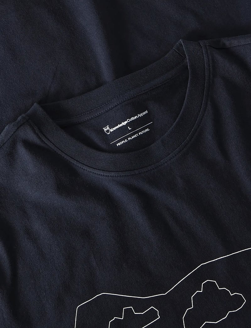 Knowledge Cotton Apparel - Front print t-shirt - kurzärmelig - night sky - 2