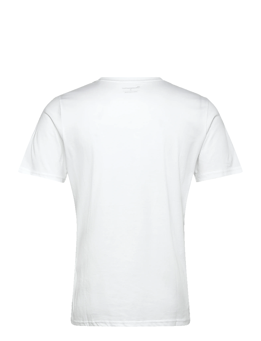 Knowledge Cotton Apparel - ALDER owl chest print tee - GOTS/Ve - kurzärmelige t-shirts - bright white - 1