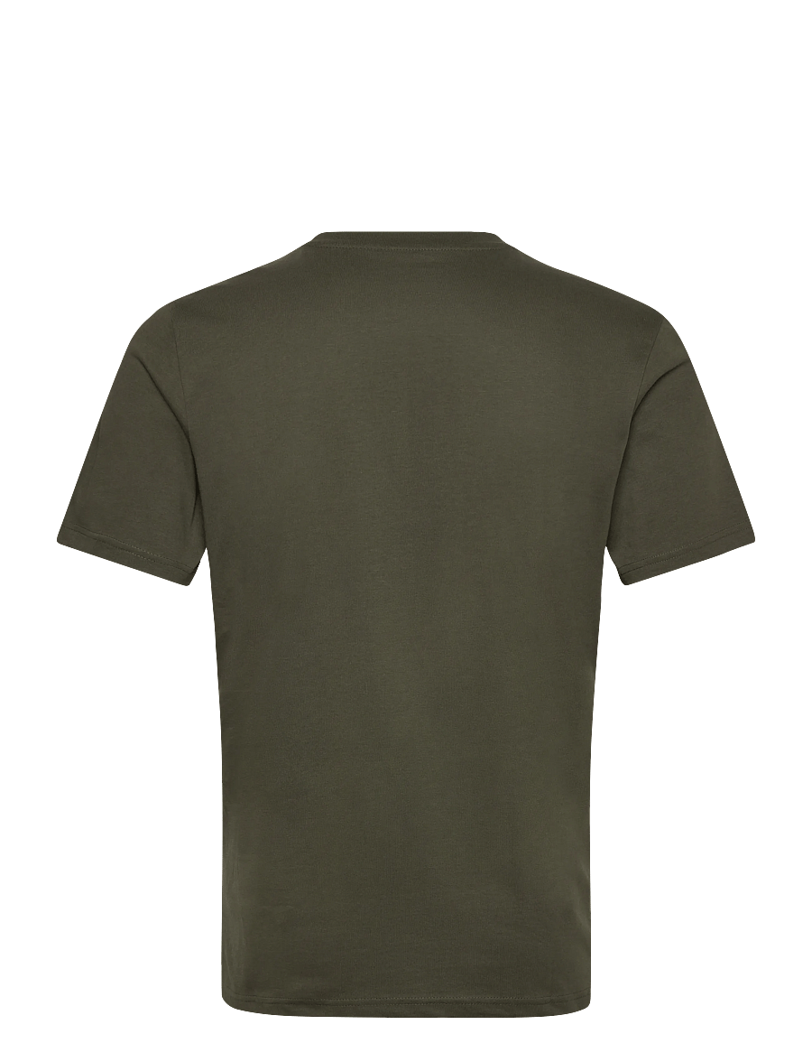Knowledge Cotton Apparel - ALDER owl chest print tee - GOTS/Ve - kurzärmelige t-shirts - forest night - 1