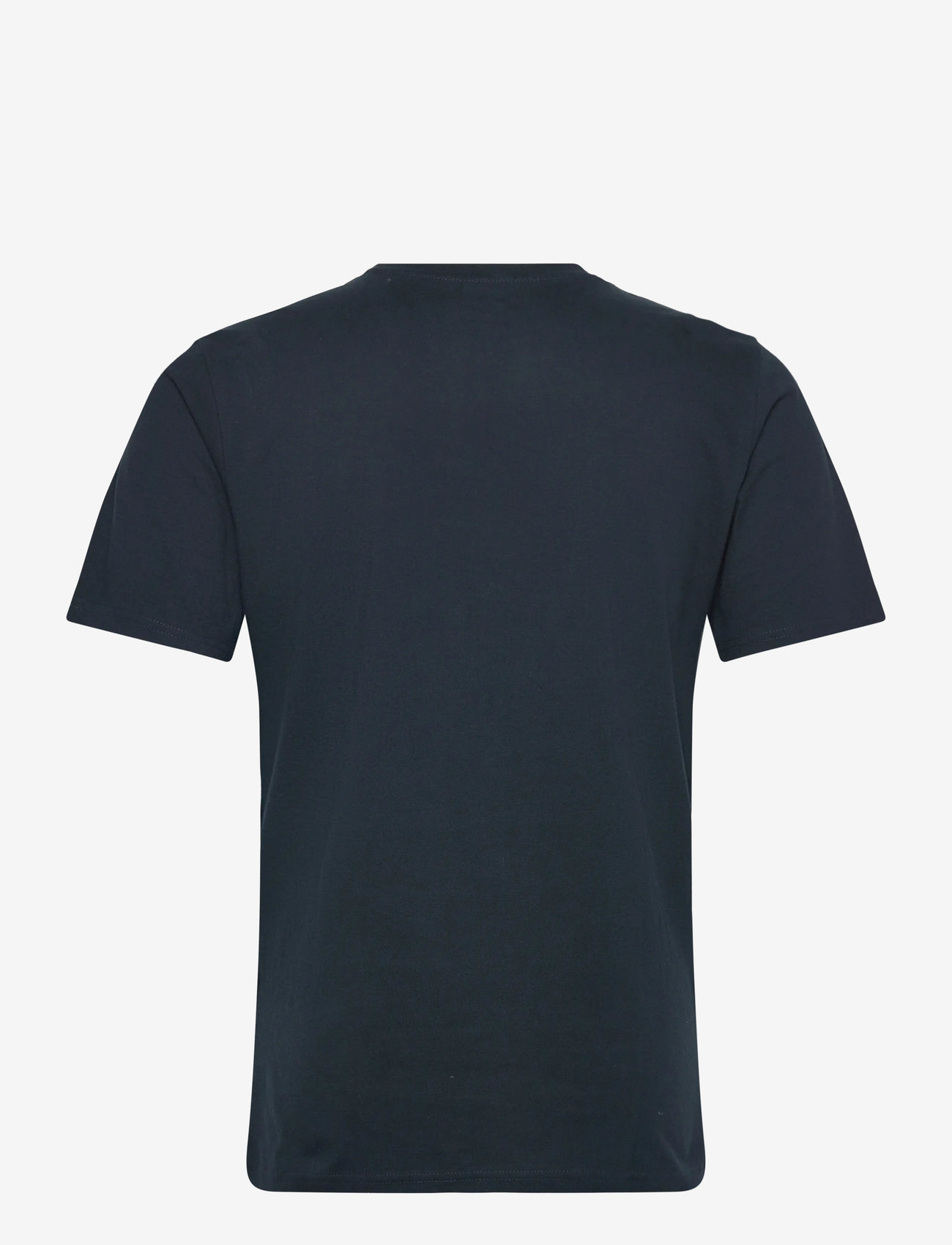 Knowledge Cotton Apparel - ALDER owl chest print tee - GOTS/Ve - kortærmede t-shirts - total eclipse - 1