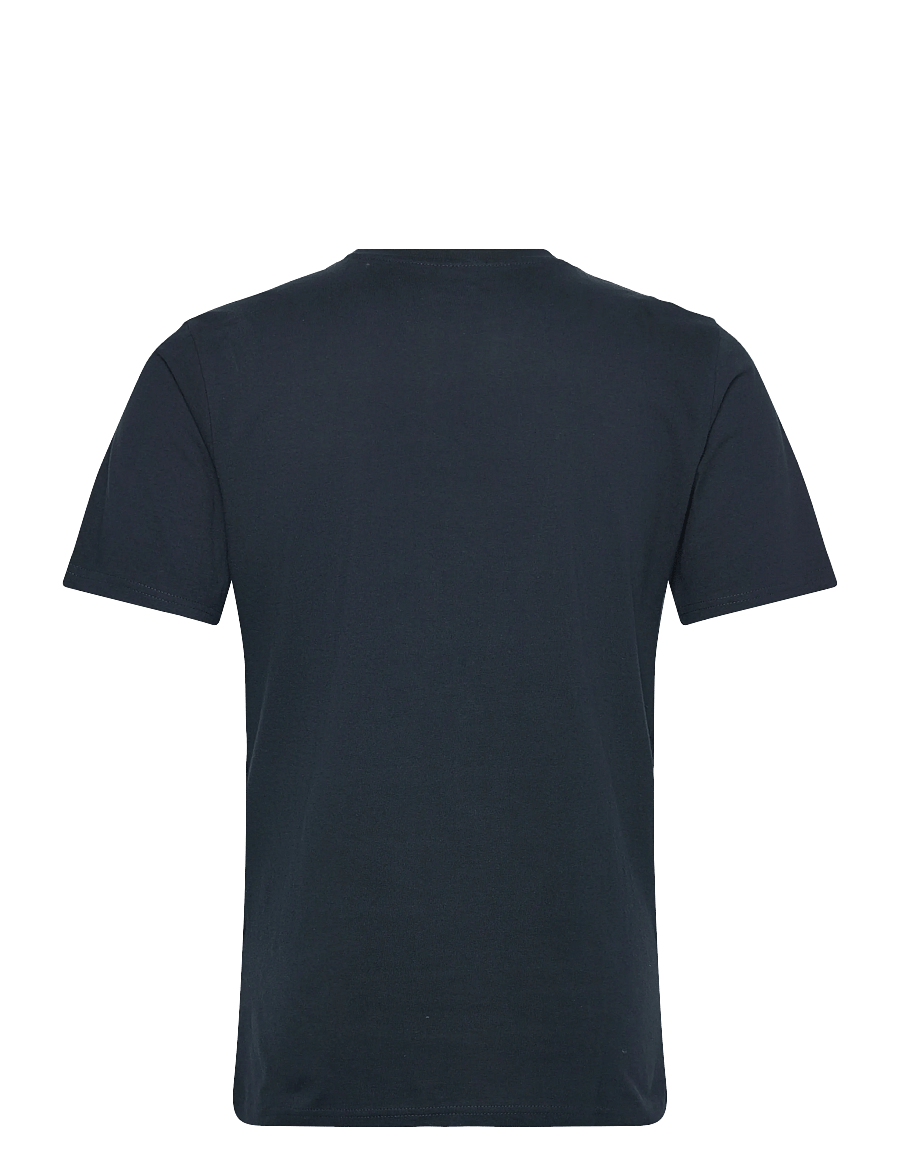 Knowledge Cotton Apparel - ALDER owl chest print tee - GOTS/Ve - lühikeste varrukatega t-särgid - total eclipse - 1