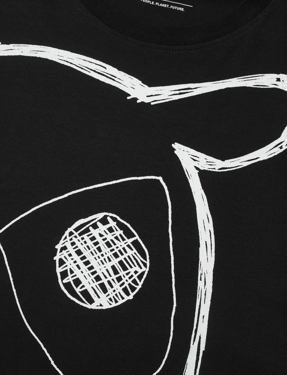 Knowledge Cotton Apparel - Big owl print tee - GOTS/Vegan - kurzärmelig - black jet - 2