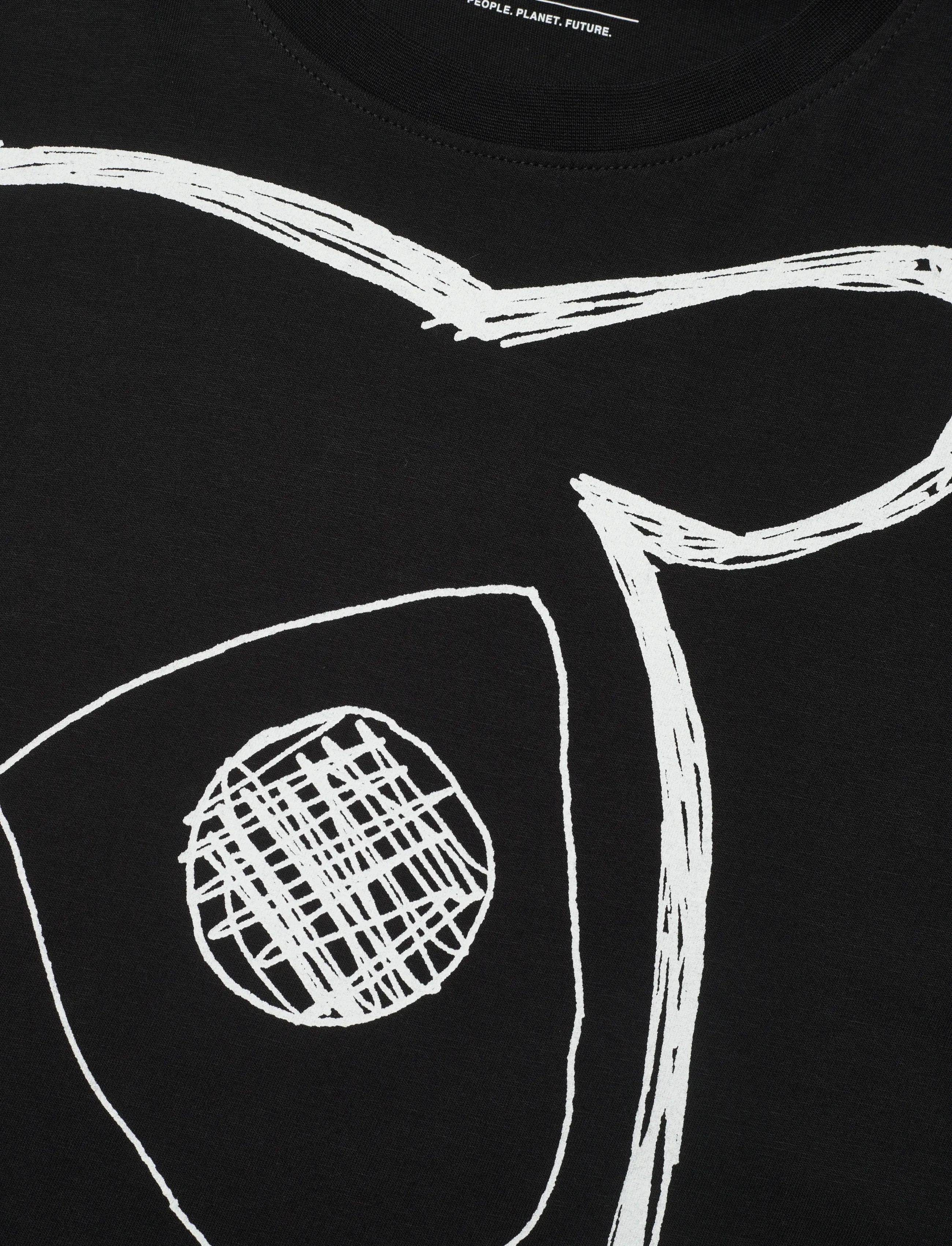 Knowledge Cotton Apparel - Big owl print tee - GOTS/Vegan - black jet - 2