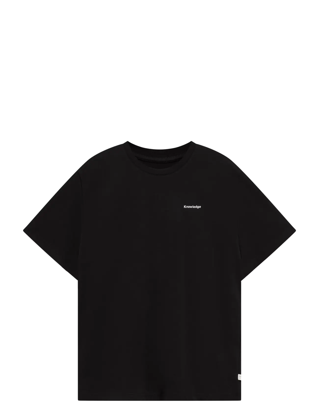 Knowledge Cotton Apparel Back print t-shirt - Knowledge Cotton Apparel - BLACK JET / black