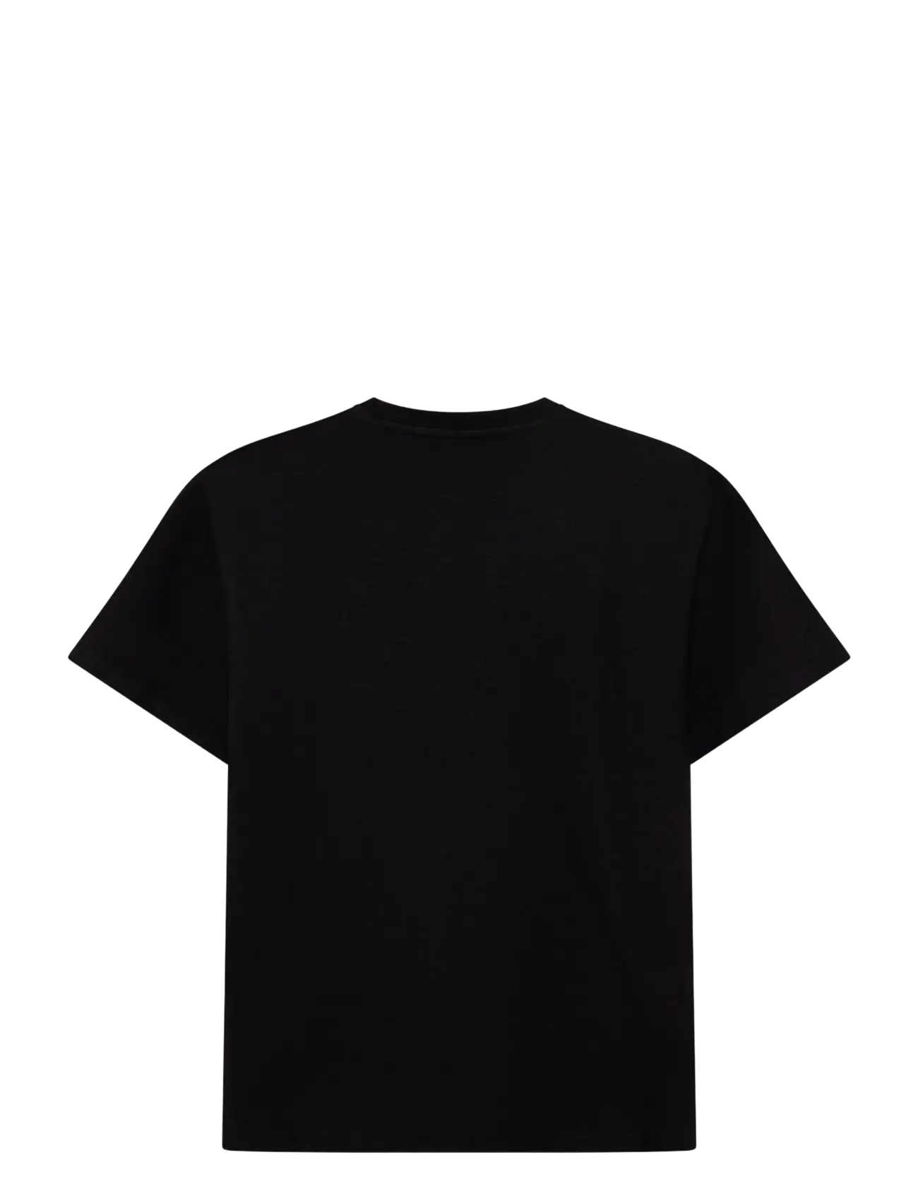 Knowledge Cotton Apparel - Chest embroidery t-shirt - kortärmade t-shirts - black jet - 1
