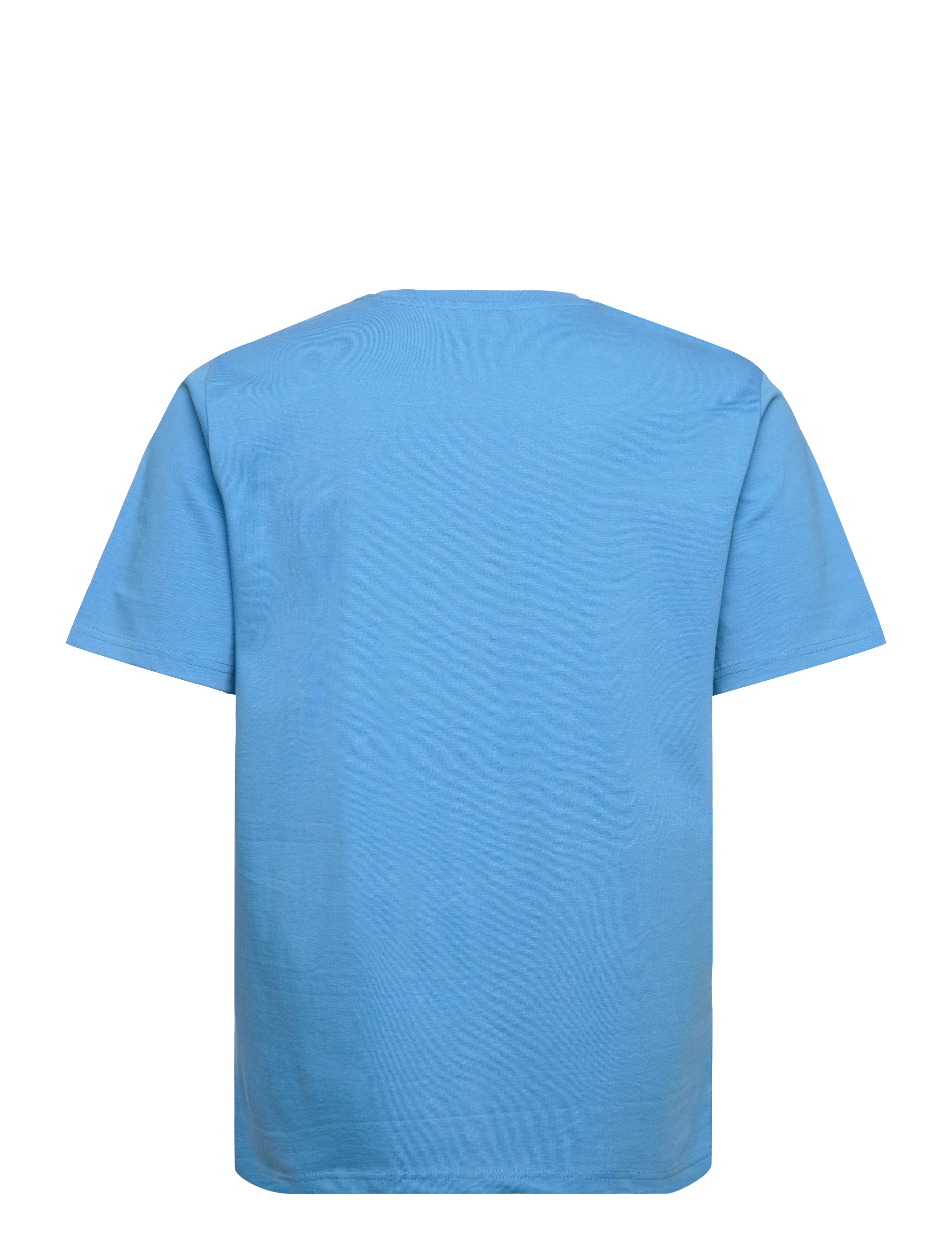 Knowledge Cotton Apparel - Badge t-shirt - azure blue - 1