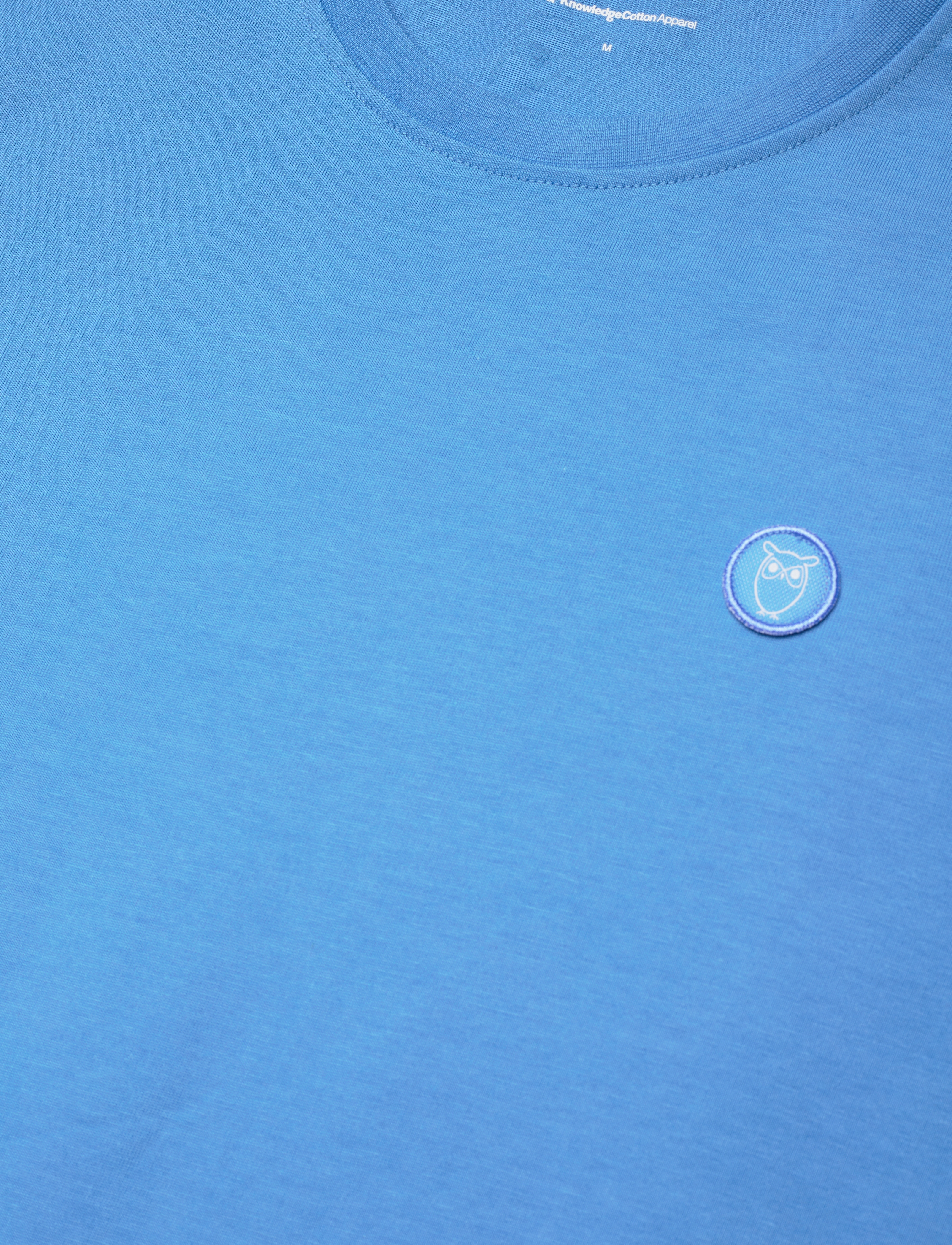 Knowledge Cotton Apparel - Badge t-shirt - azure blue - 2