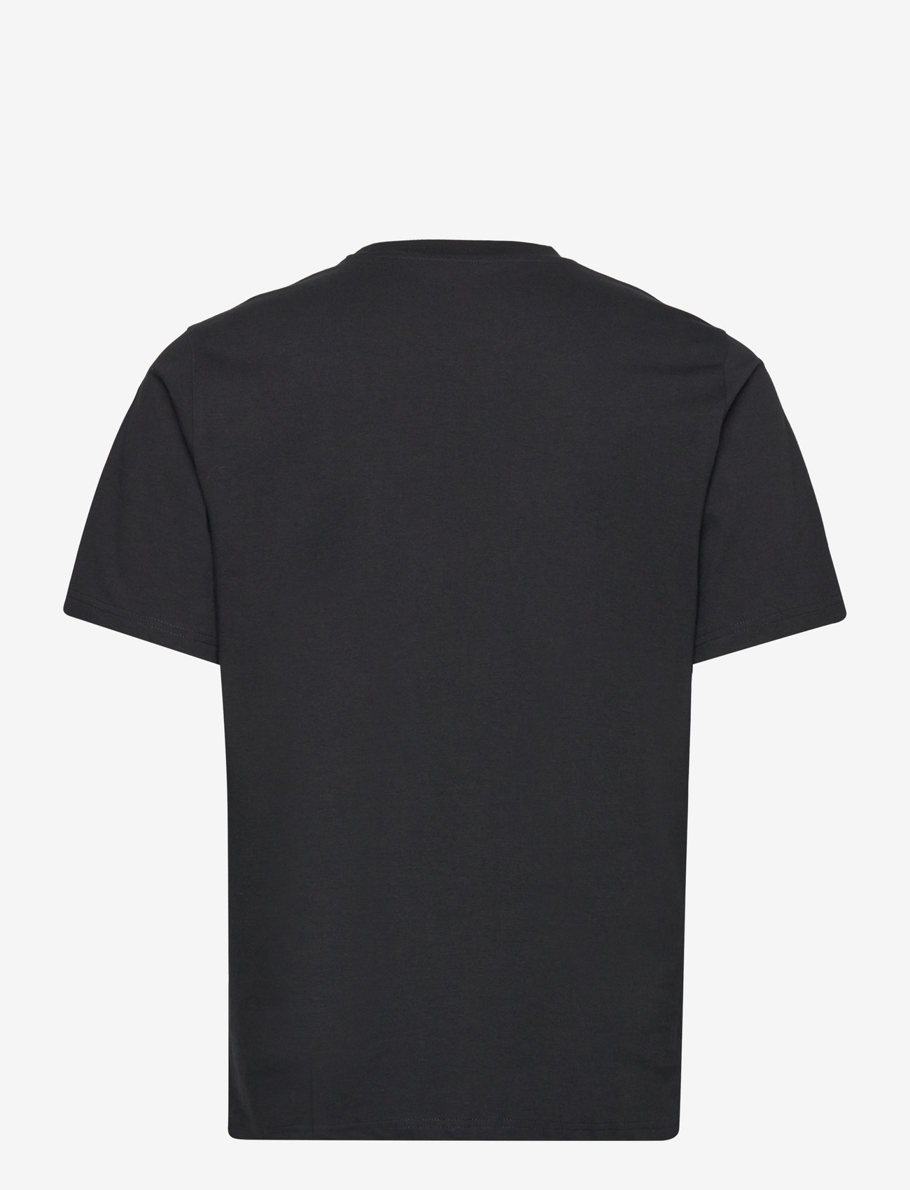 Knowledge Cotton Apparel - LOKE badge tee - Regenerative Organ - kortærmede t-shirts - black jet - 1