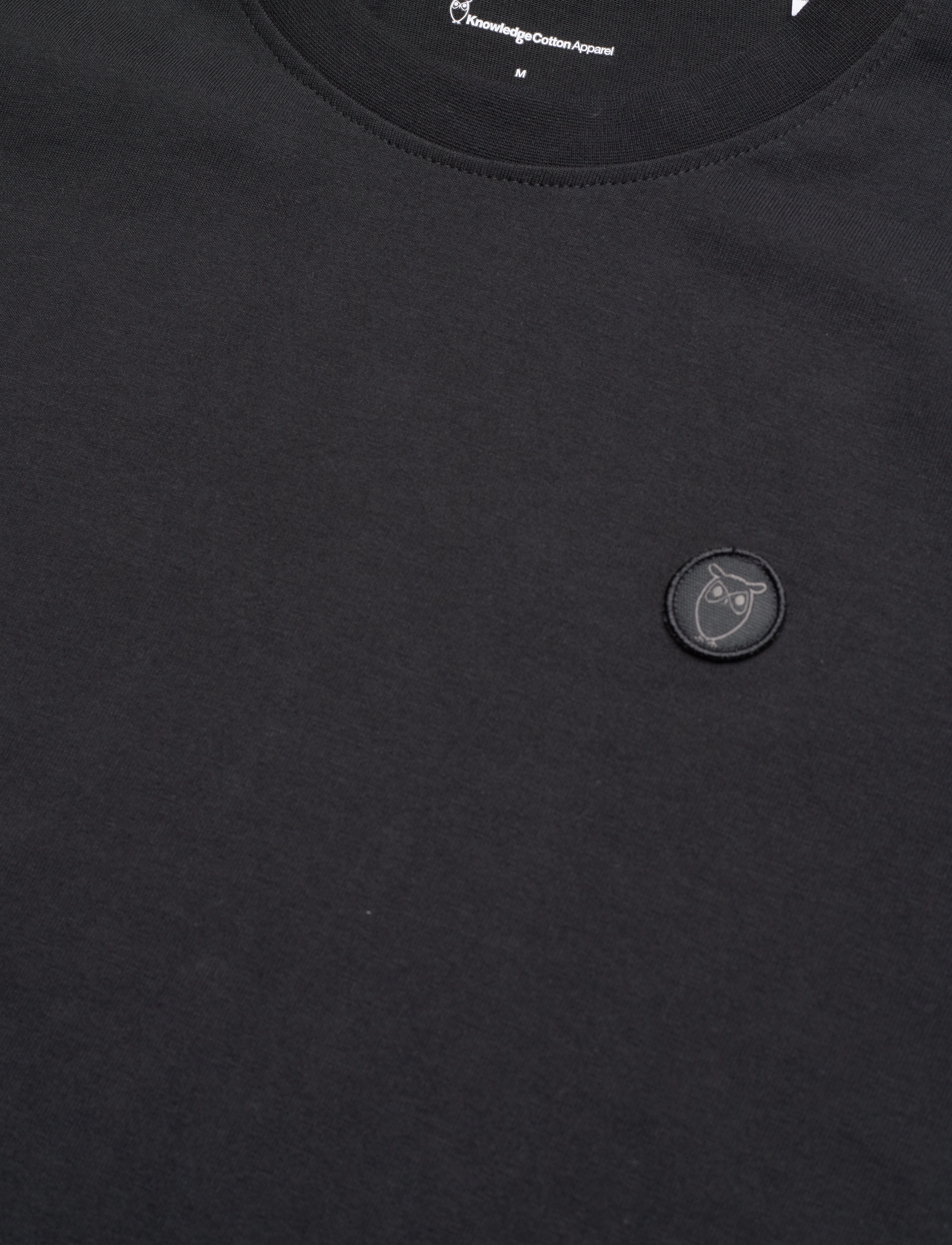 Knowledge Cotton Apparel - Badge core t-shirt - t-shirts à manches courtes - black jet - 3