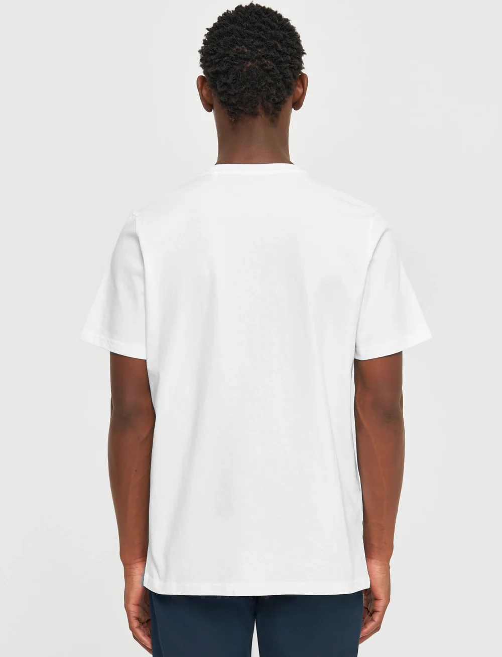 Knowledge Cotton Apparel - LOKE badge tee - Regenerative Organ - kortærmede t-shirts - bright white - 3