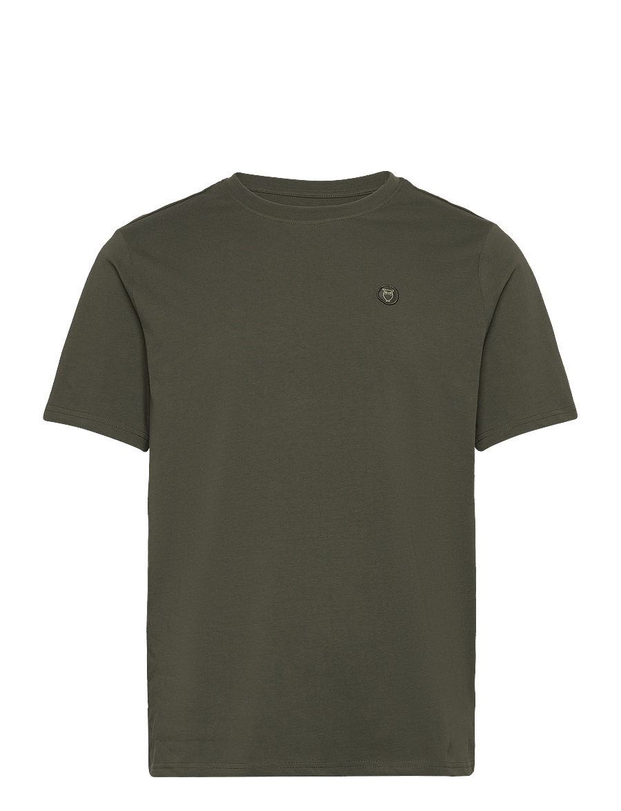 Knowledge Cotton Apparel - Badge core t-shirt - kurzärmelig - forest night - 0