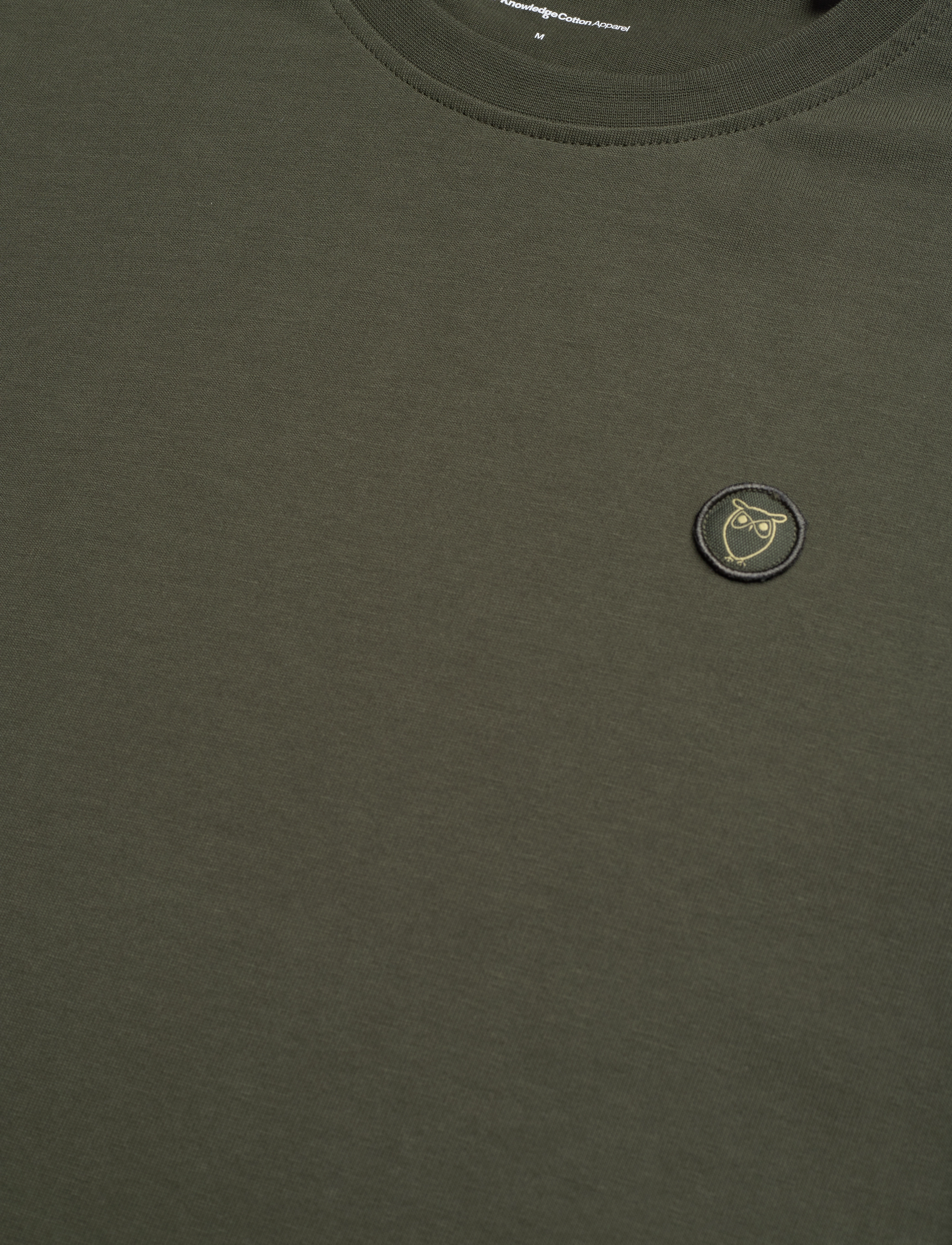 Knowledge Cotton Apparel - Badge core t-shirt - kortærmede t-shirts - forest night - 3