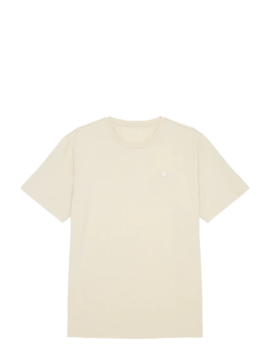 Knowledge Cotton Apparel - Badge t-shirt - lühikeste varrukatega t-särgid - light feather gray - 1