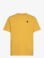 LOKE badge tee - Regenerative Organ - MISTED YELLOW