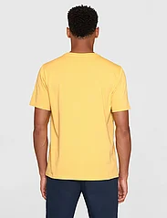 Knowledge Cotton Apparel - LOKE badge tee - Regenerative Organ - lowest prices - misted yellow - 3