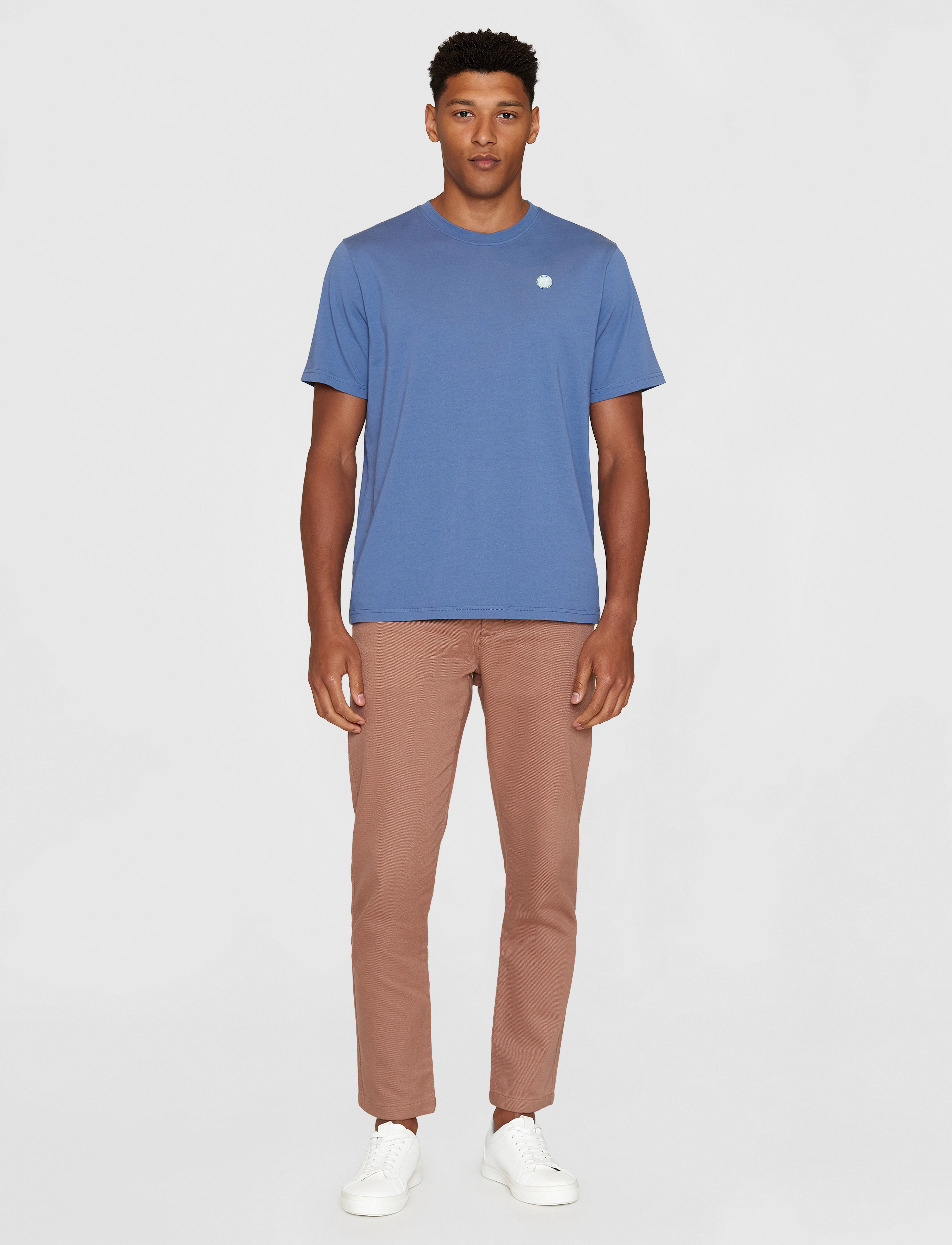 Knowledge Cotton Apparel - Badge t-shirt - moonlight blue - 4