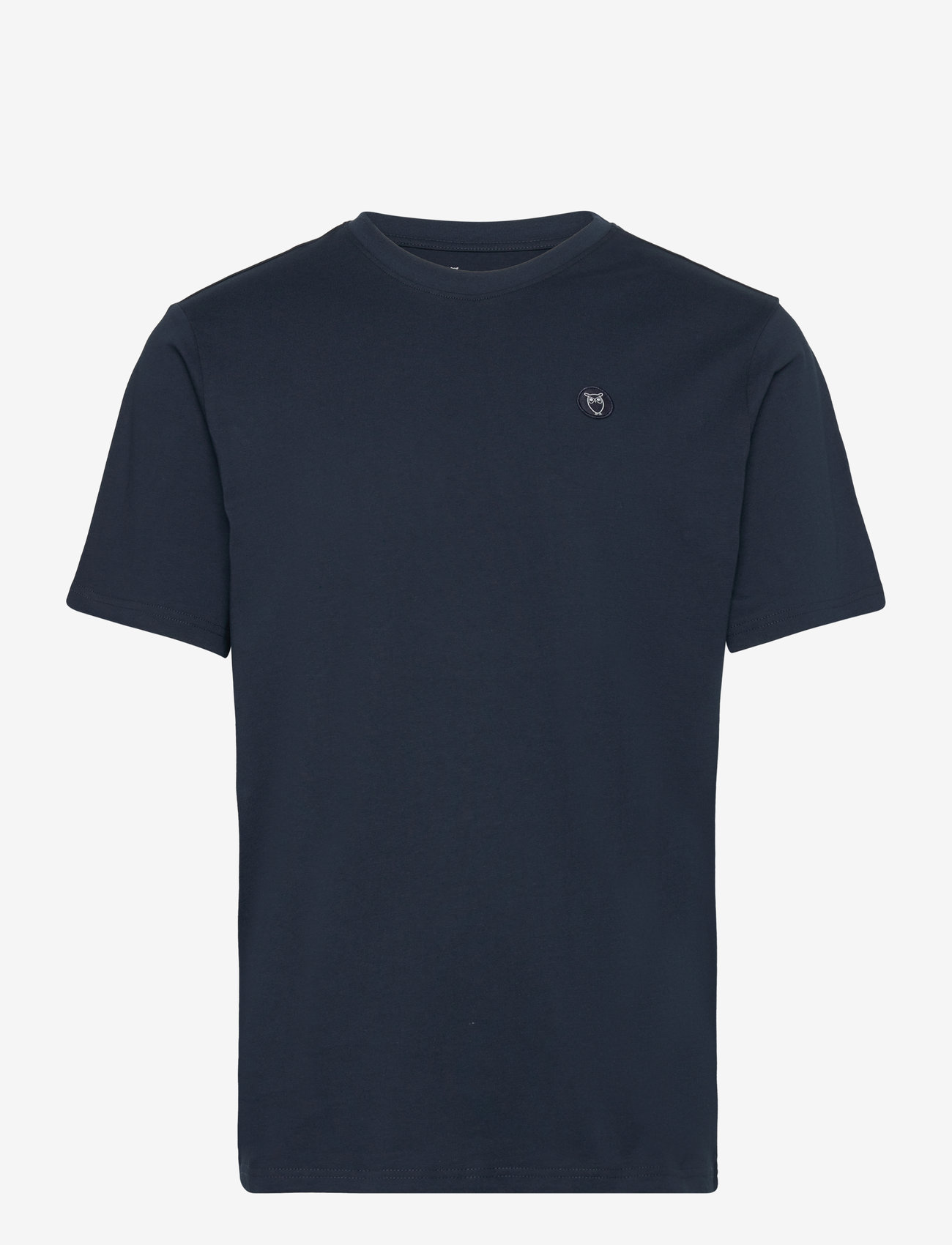 Knowledge Cotton Apparel - Badge t-shirt - kortärmade t-shirts - total eclipse - 0