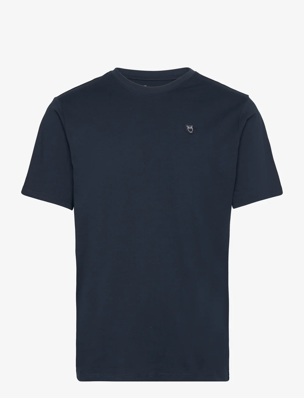 Knowledge Cotton Apparel - LOKE badge tee - Regenerative Organ - kurzärmelig - total eclipse - 0