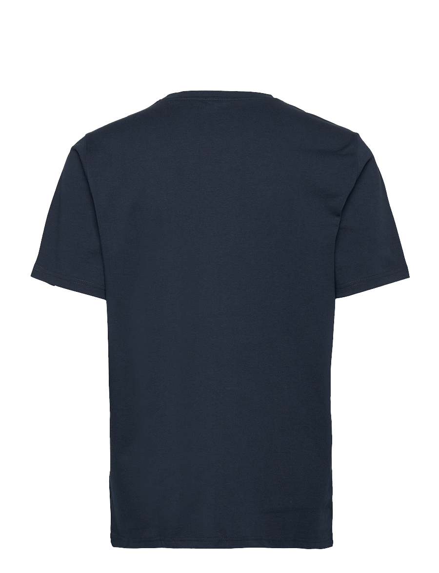 Knowledge Cotton Apparel - Badge core t-shirt - kurzärmelig - total eclipse - 1