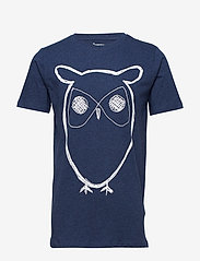 ALDER big owl tee - GOTS/Vegan - INSIGNA BLUE MELANGE