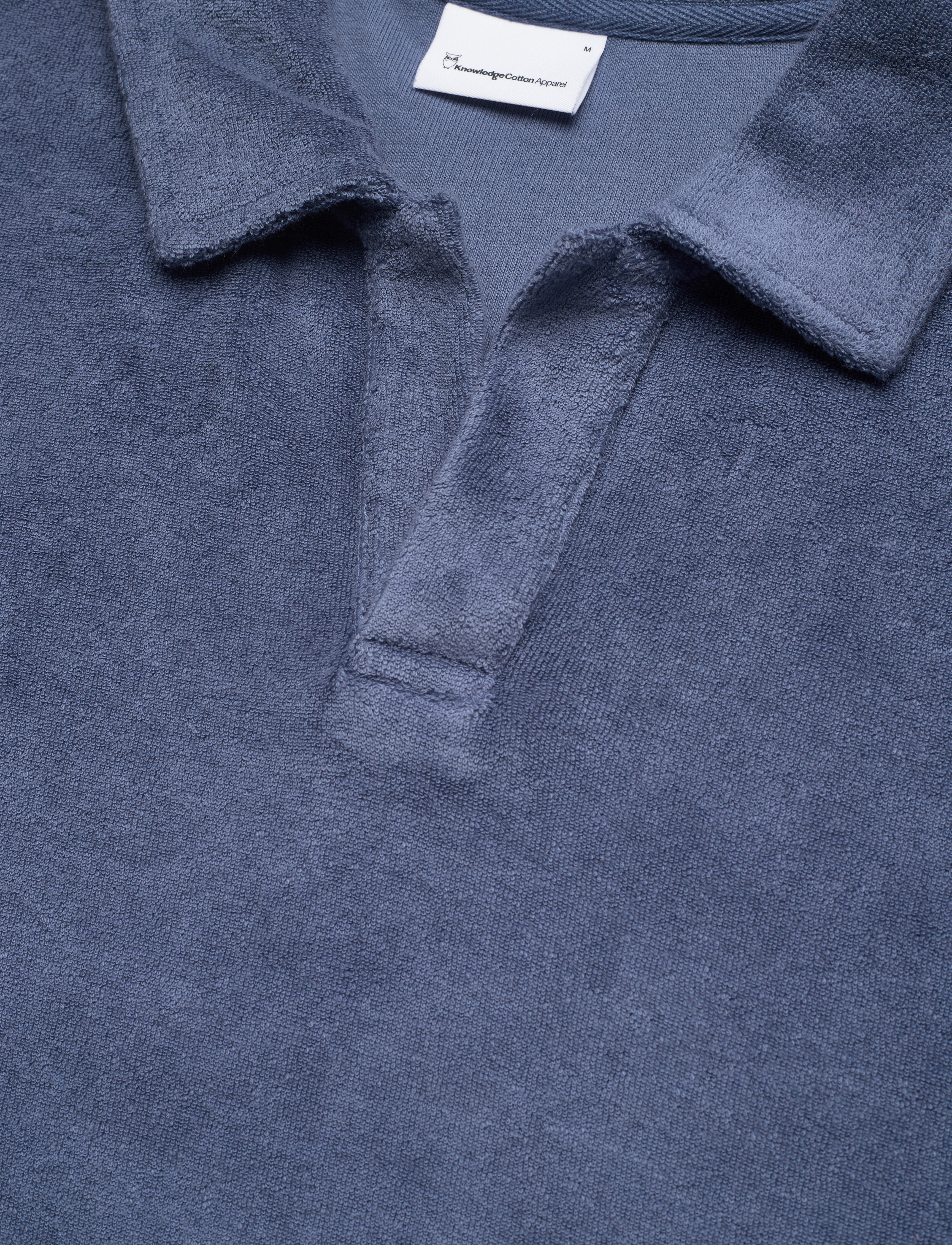 Knowledge Cotton Apparel - Loose terry polo - GOTS/Vegan - moonlight blue - 3