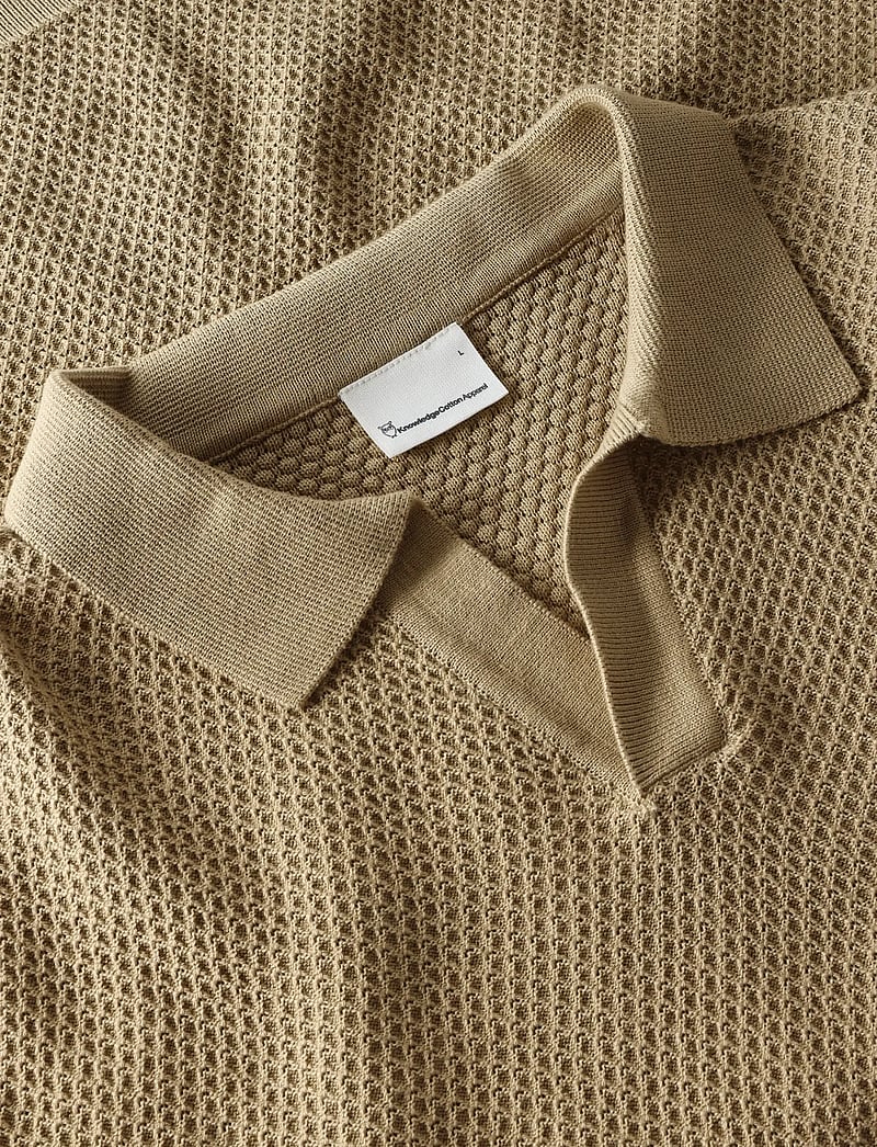 Knowledge Cotton Apparel - Knitted polo - kortærmede poloer - twill - 2
