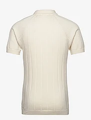 Knowledge Cotton Apparel - Regular short sleeved striped knitt - polos en tricot - egret - 2