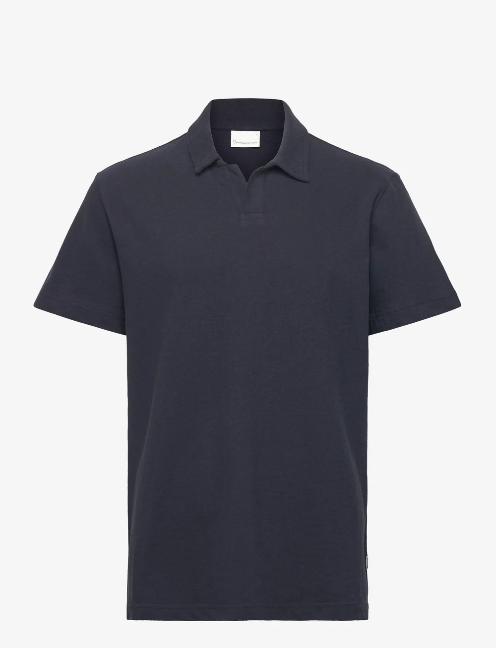 Knowledge Cotton Apparel - Loose bouclé polo - GOTS/Vegan - kurzärmelig - night sky - 0