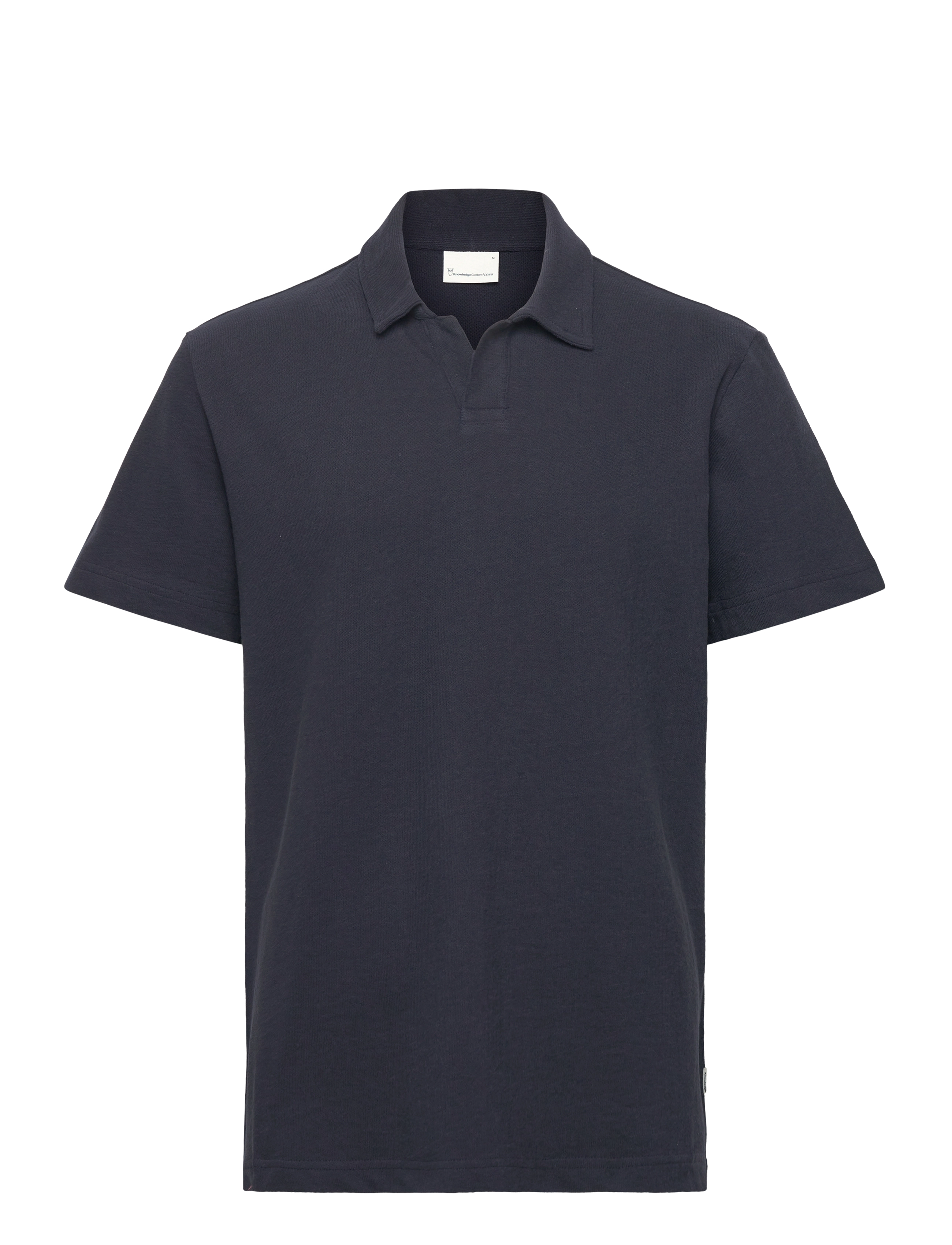 Knowledge Cotton Apparel Loose bouclé polo - Kläder - NIGHT SKY / navy