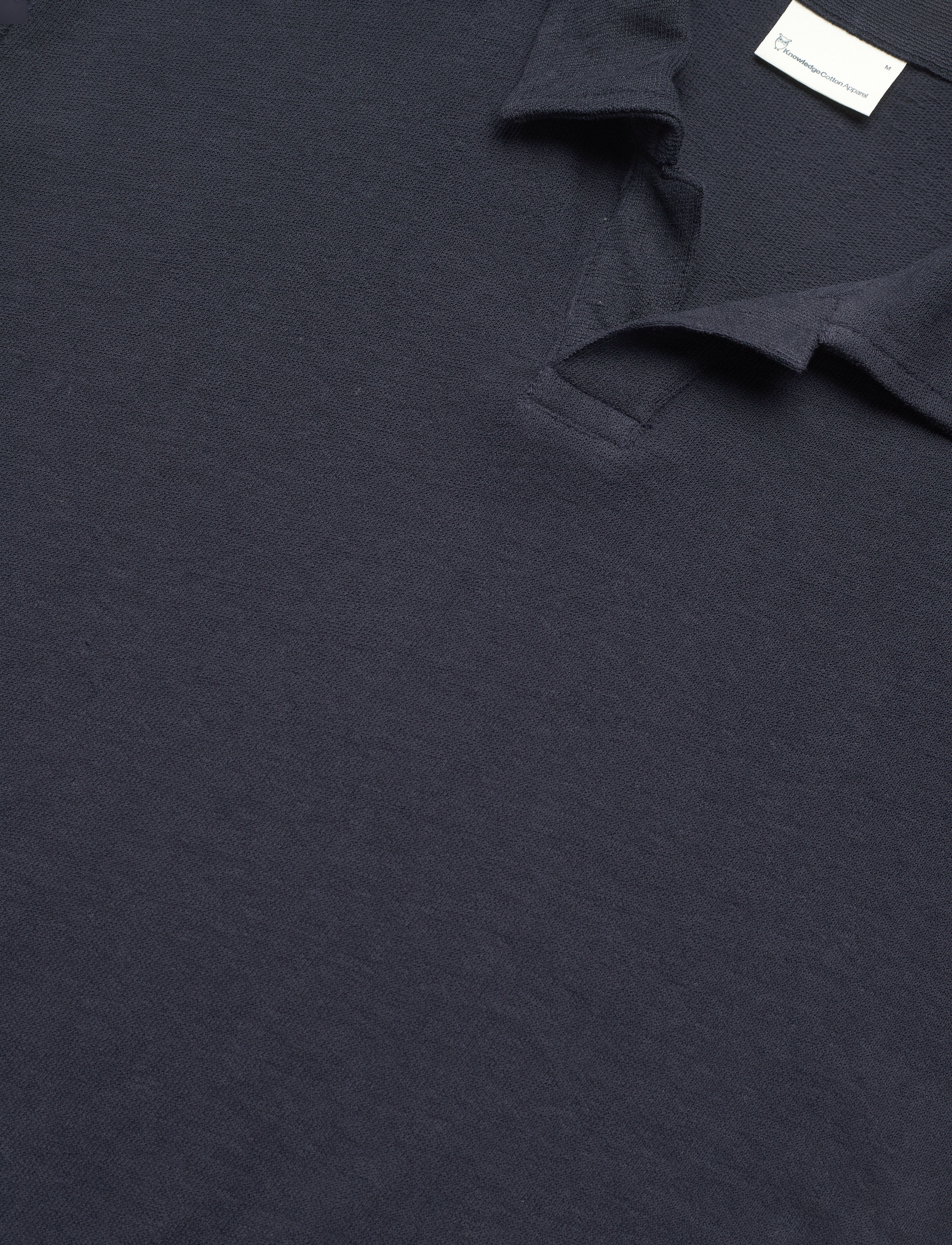 Knowledge Cotton Apparel - Loose bouclé polo - kurzärmelig - night sky - 2