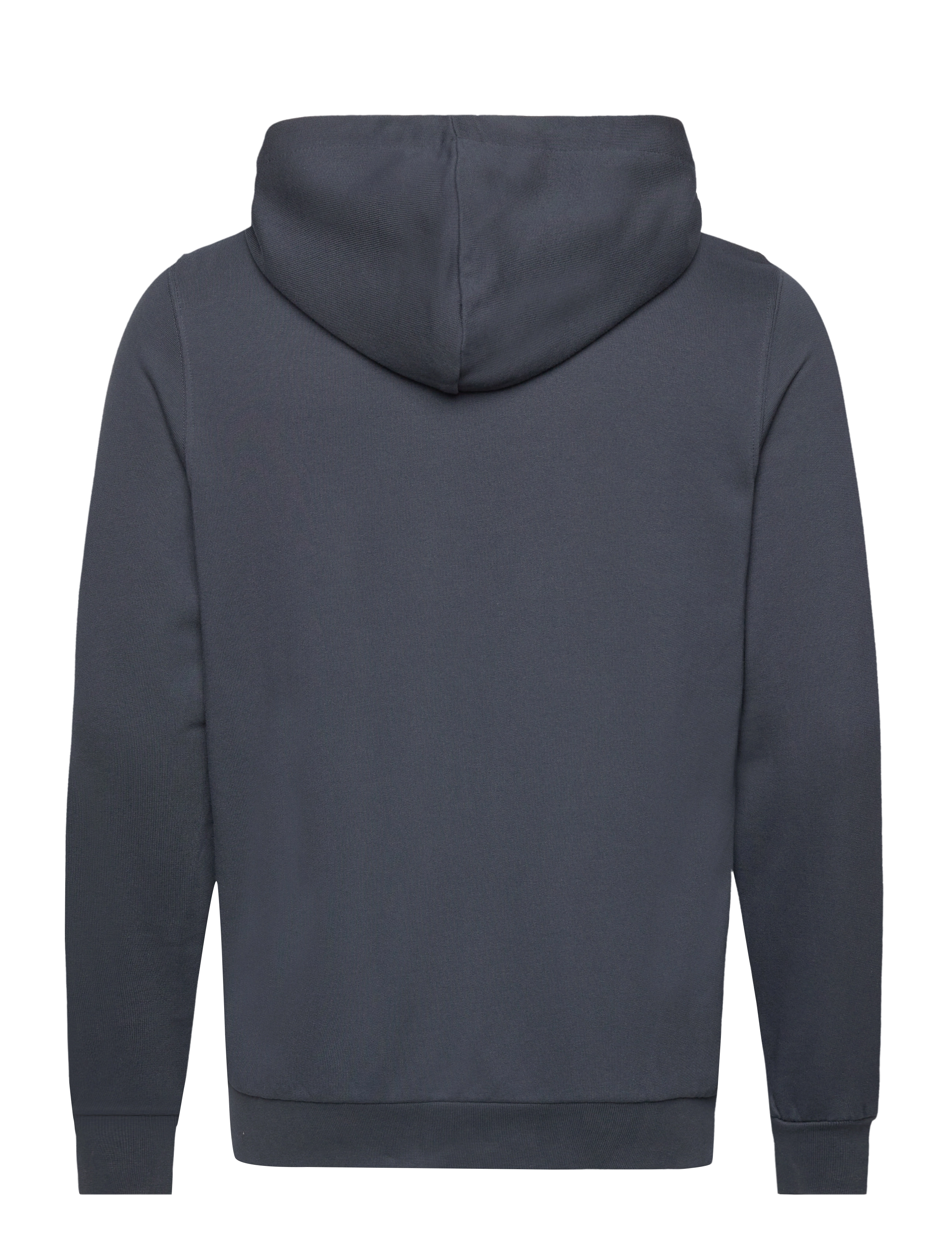 Knowledge Cotton Apparel - ASK regular zip hood kangaroo badge - total eclipse - 1