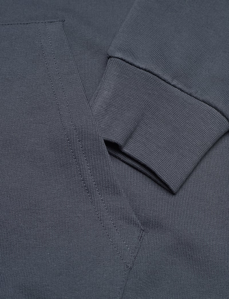 Knowledge Cotton Apparel - ASK regular zip hood kangaroo badge - hoodies - total eclipse - 3