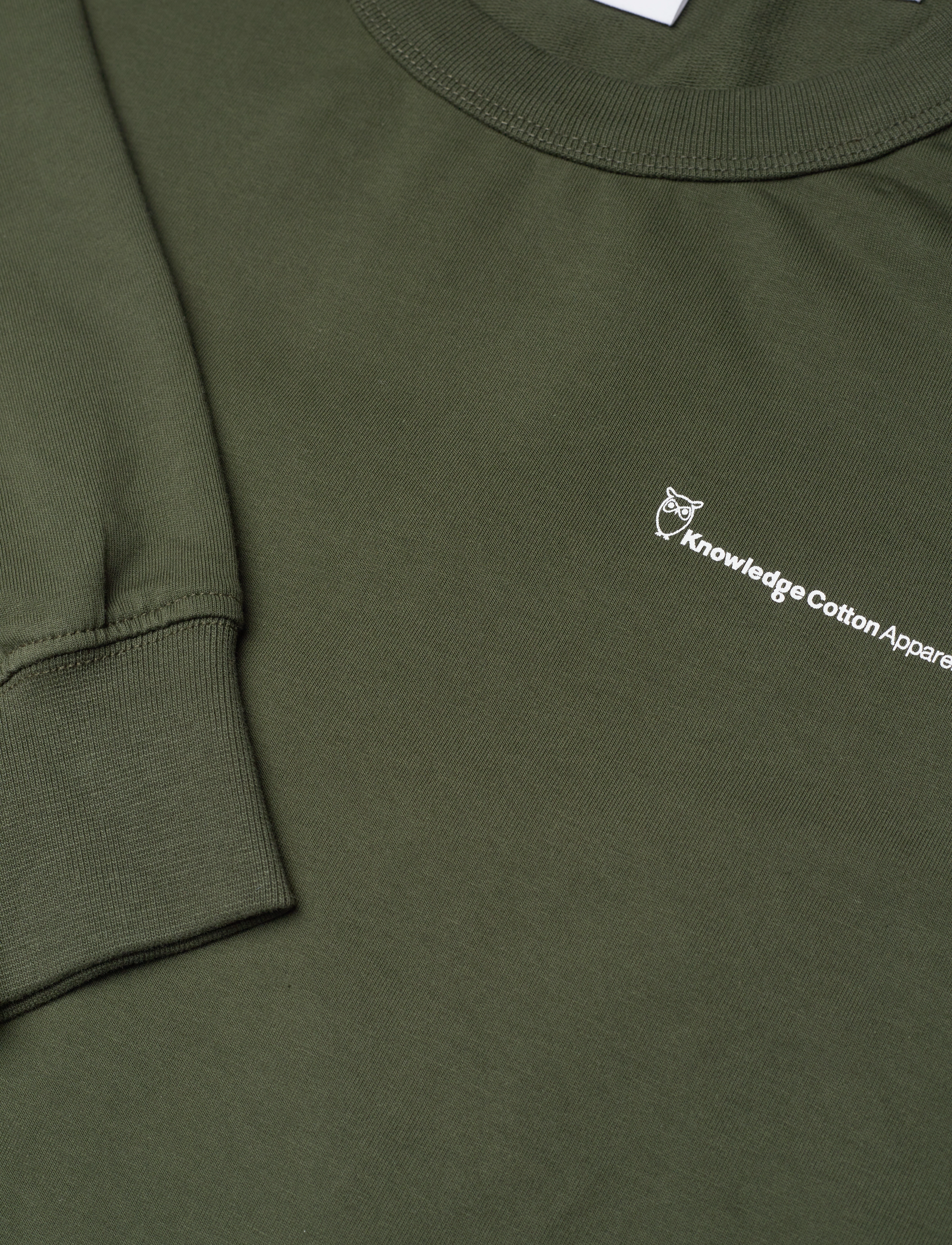 Knowledge Cotton Apparel - Crew neck trademark sweat - GOTS/Ve - forrest night - 2