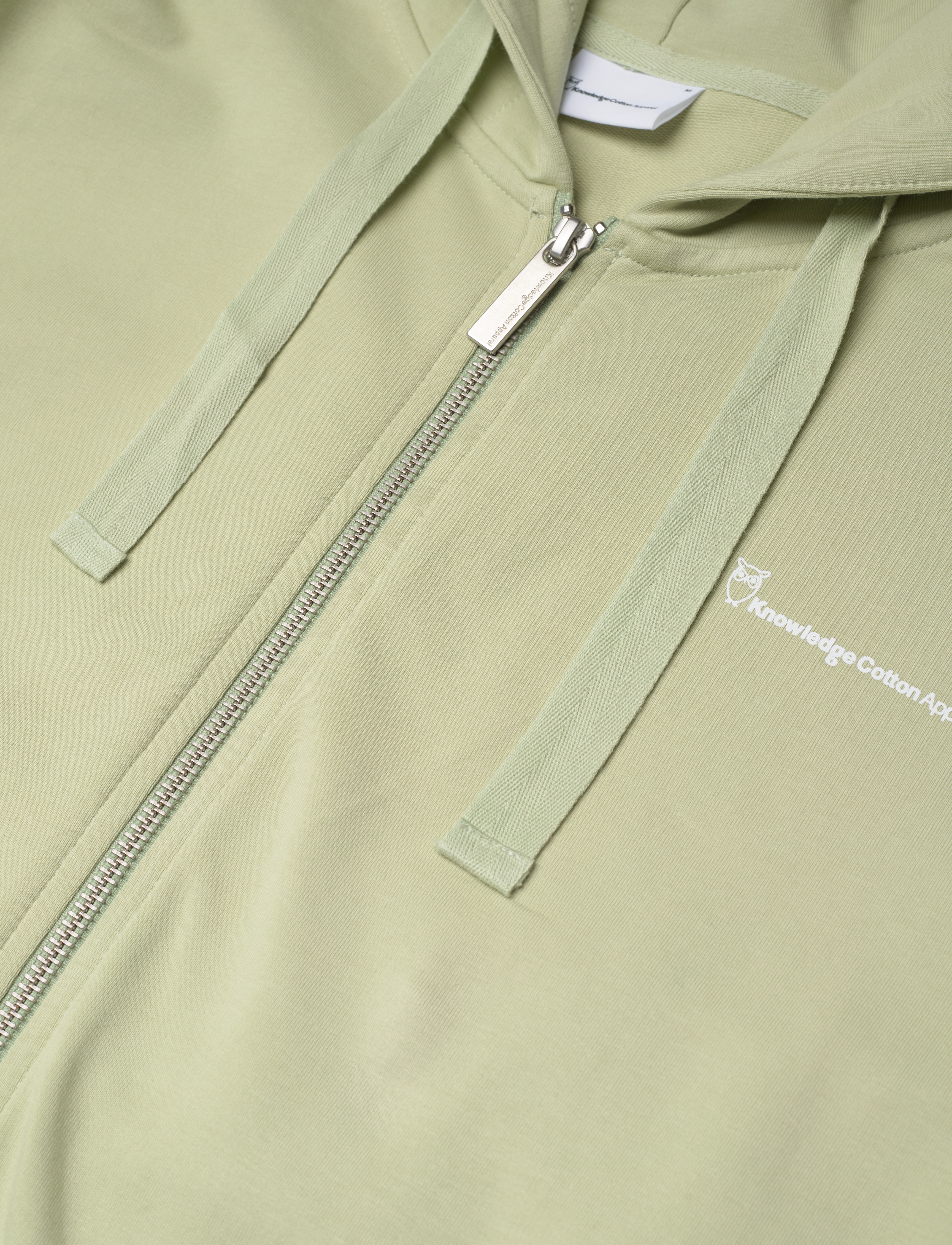 Knowledge Cotton Apparel - Zip hood kangaroo trademark sweat - - swamp - 2
