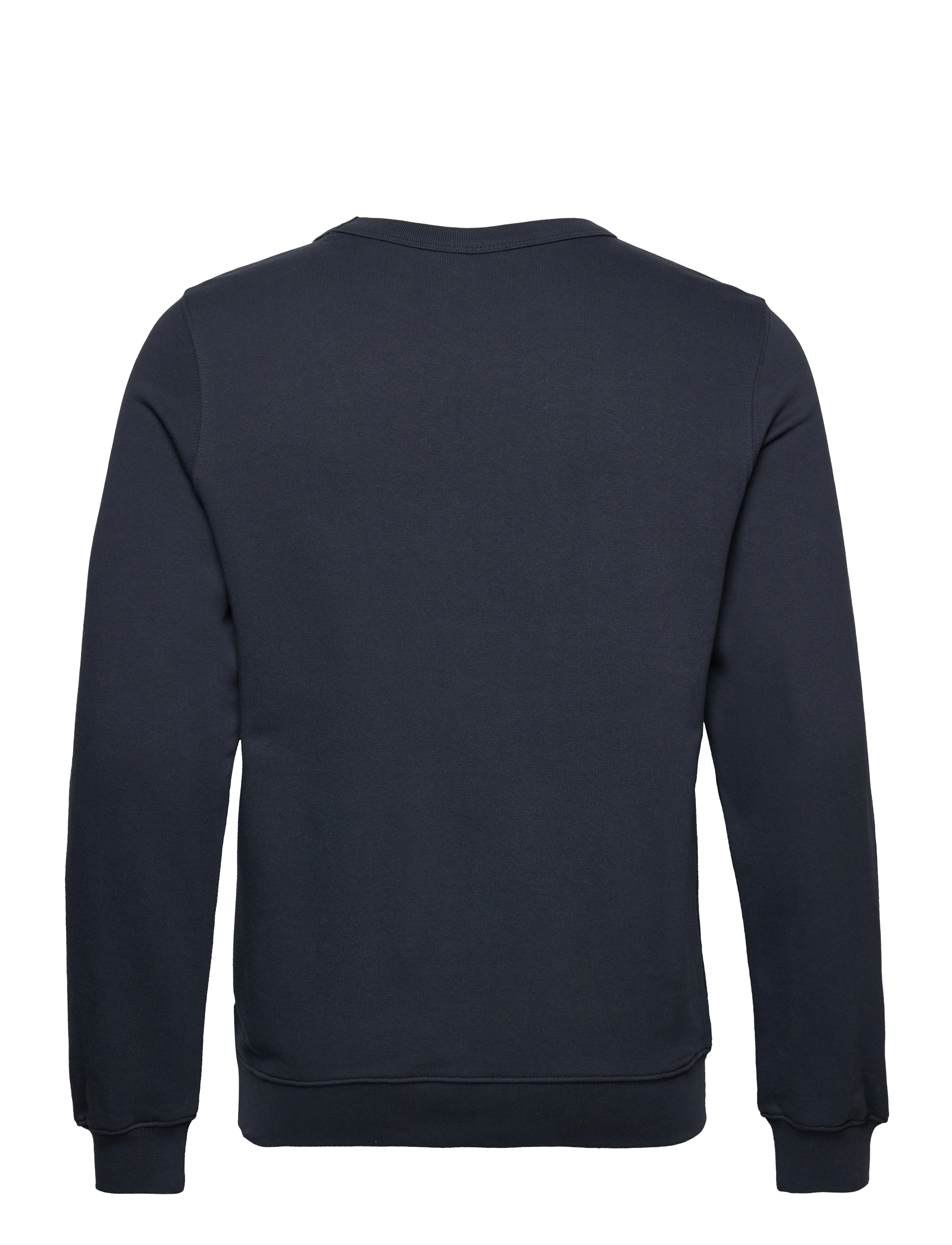 Knowledge Cotton Apparel - Crew neck big owl front print sweat - total eclipse - 1