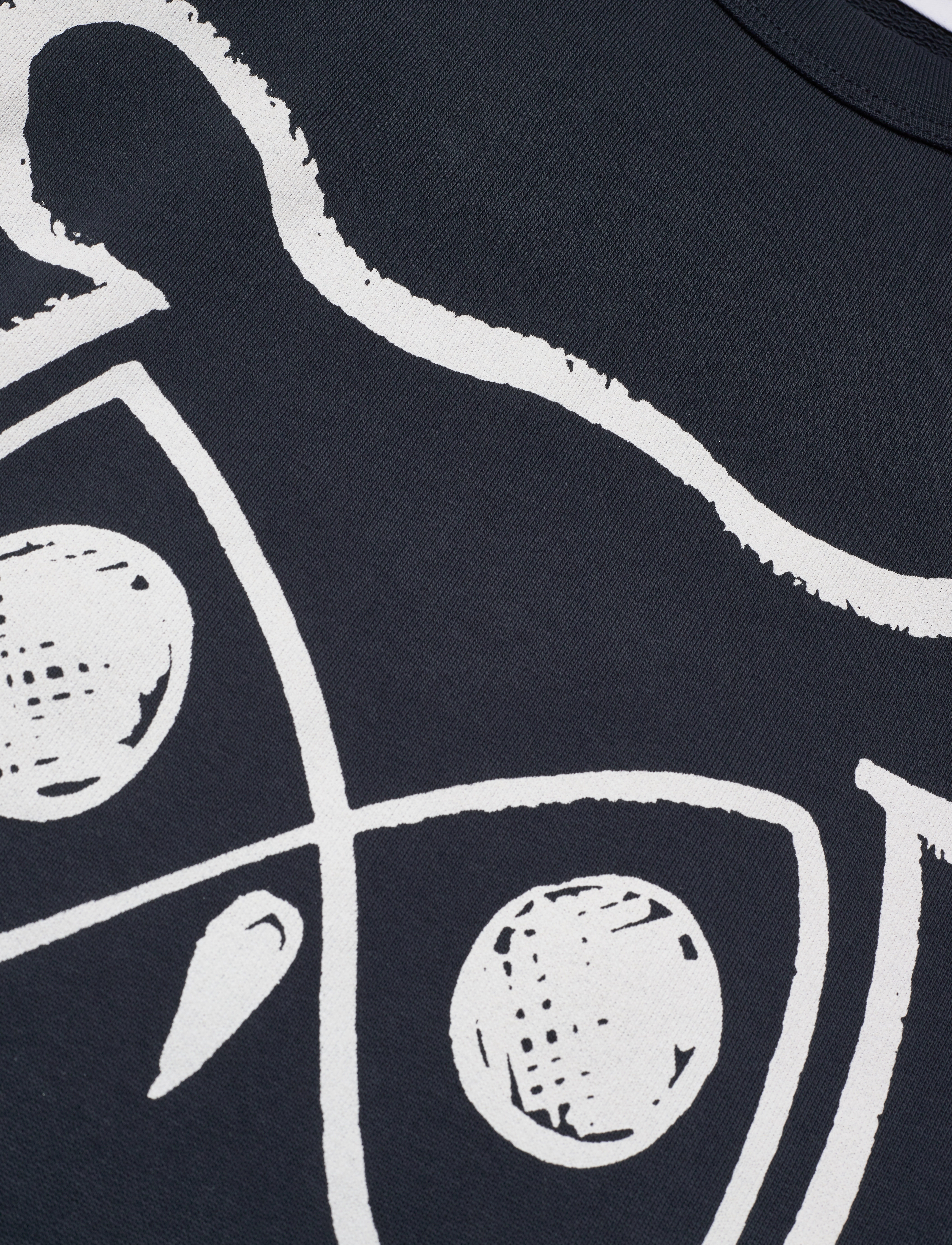 Knowledge Cotton Apparel - Crew neck big owl front print sweat - total eclipse - 2