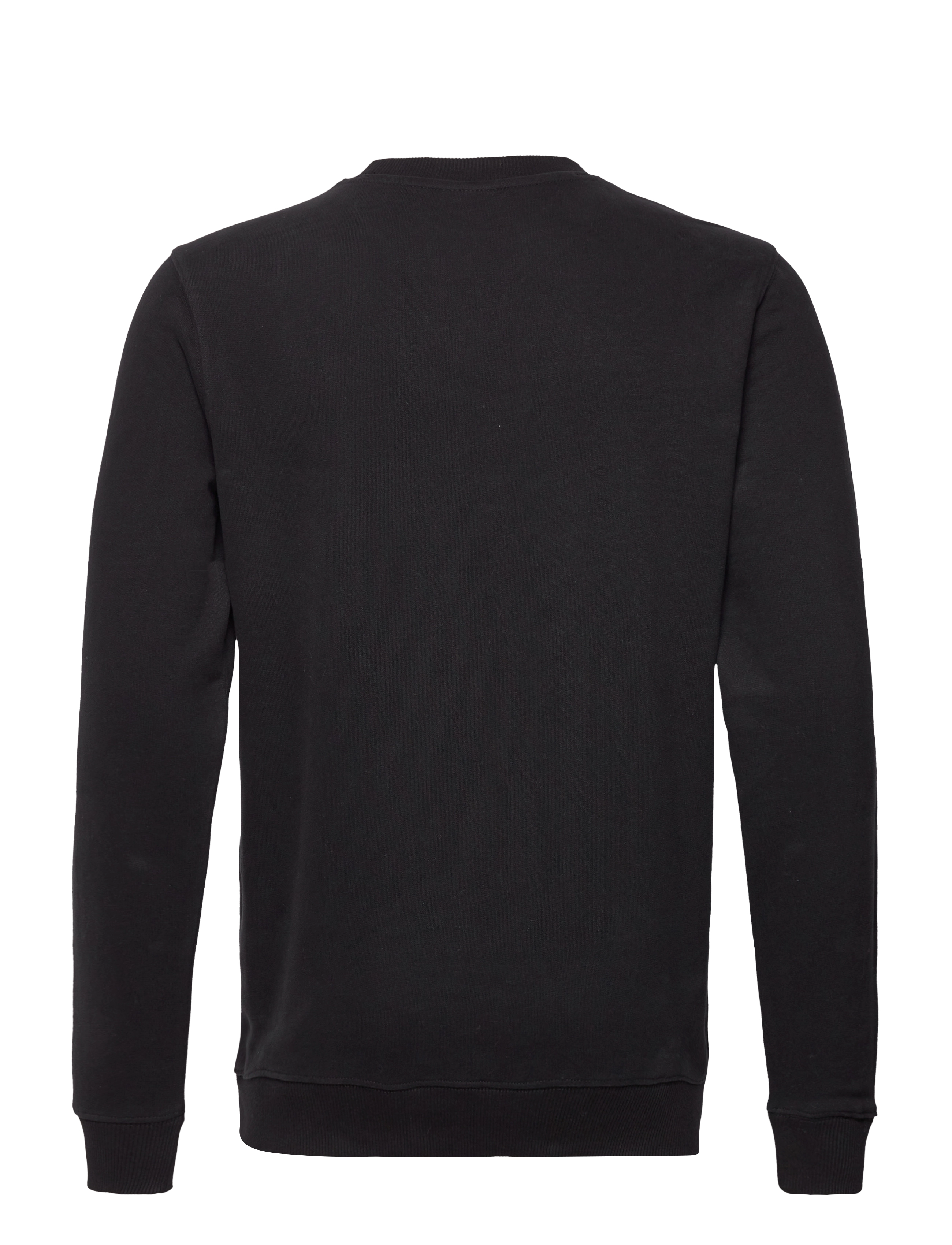 Knowledge Cotton Apparel - Small owl chest print sweat. - GOTS/Vegan - sweatshirts - black jet - 1